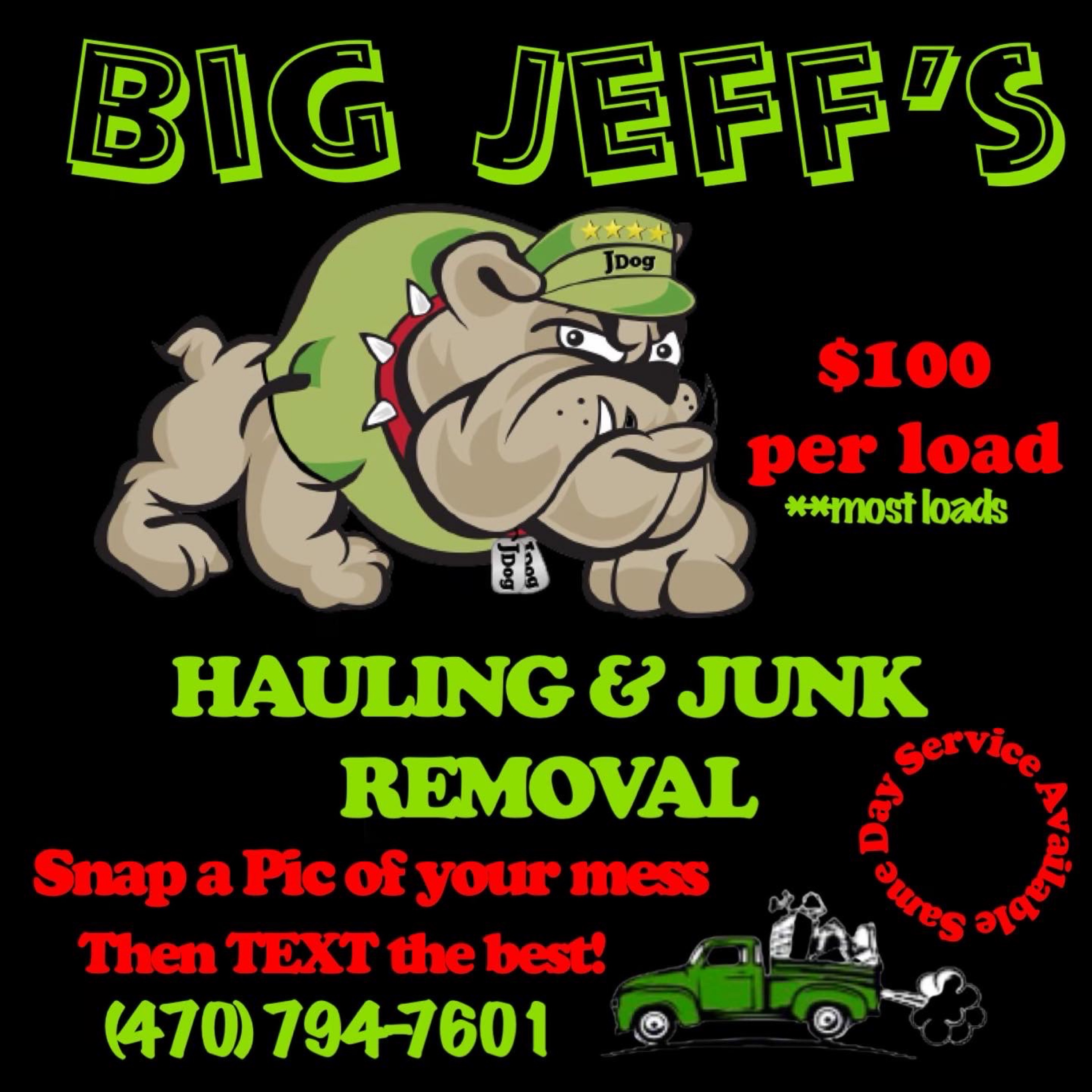 Big Jeff Hauling & Junk Removal LLC Logo