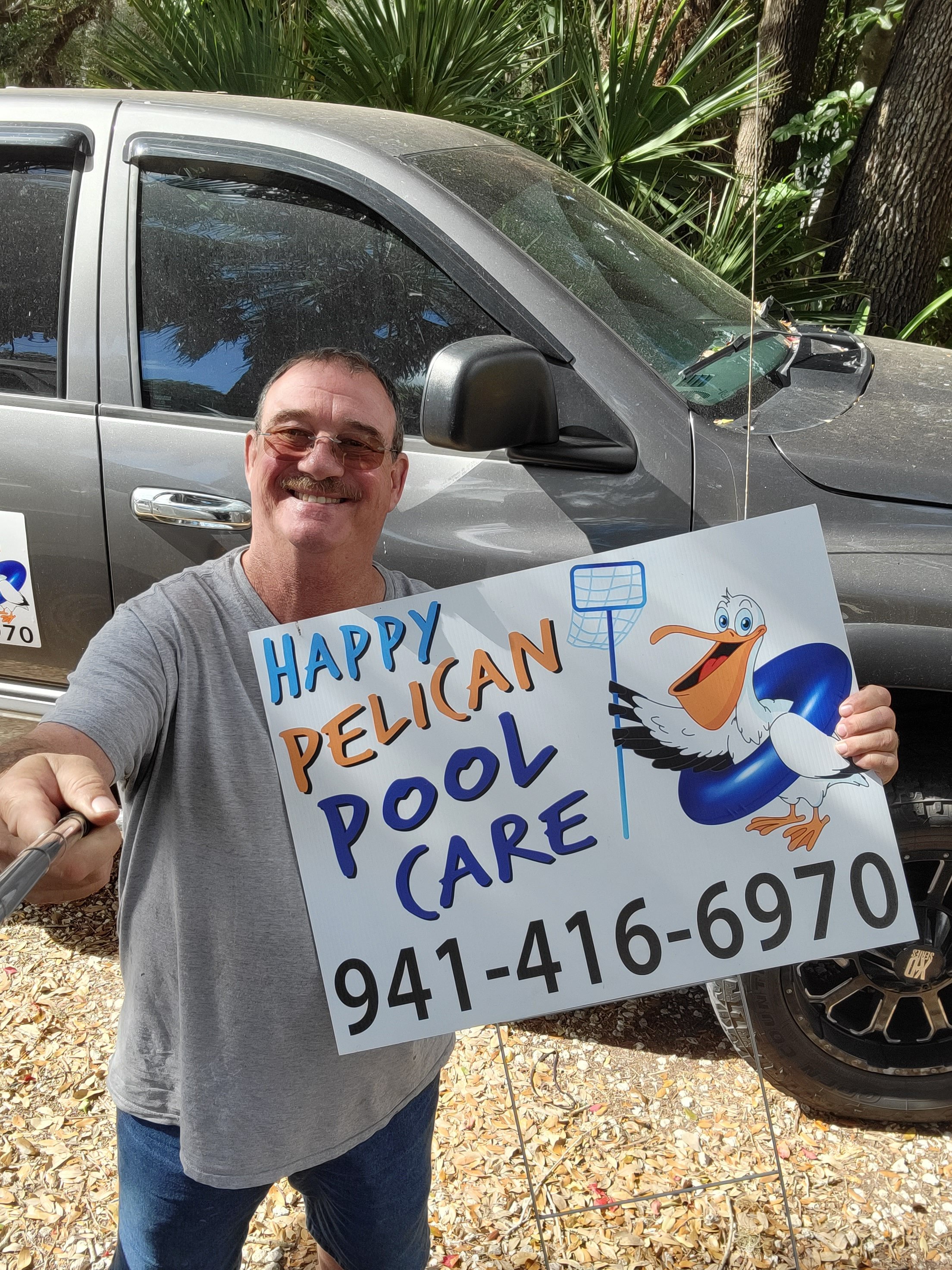 Happy Pelican Pool Care Logo