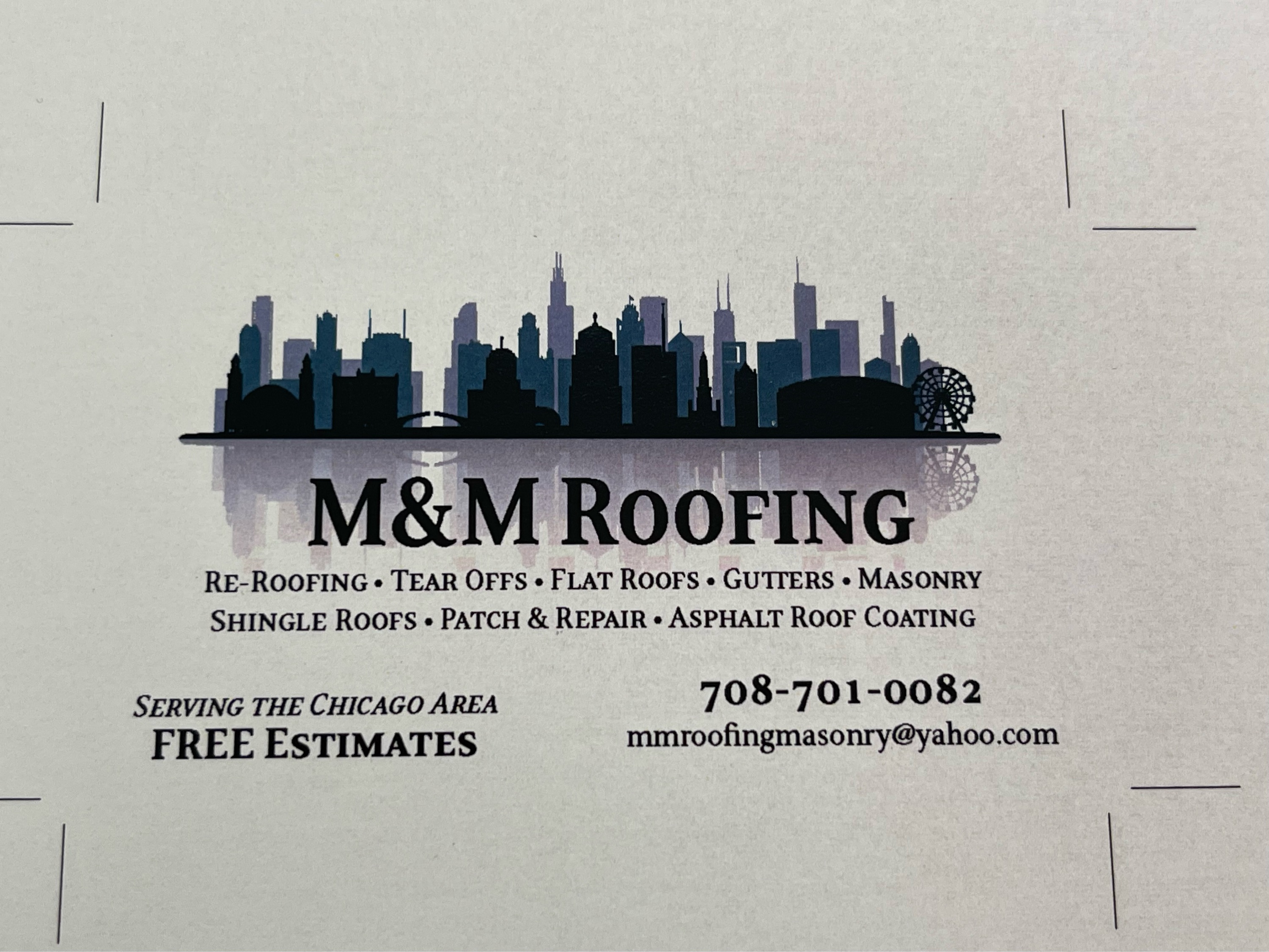 M & M Roofing Logo