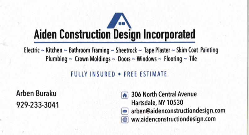 Aiden Construction Design, Inc. Logo