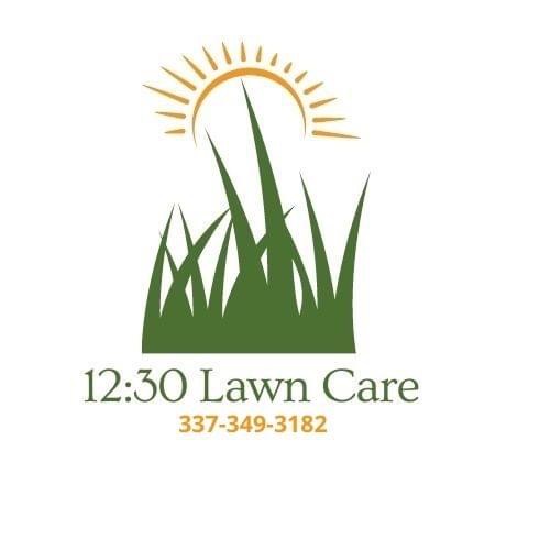 12:30 Lawn care Logo