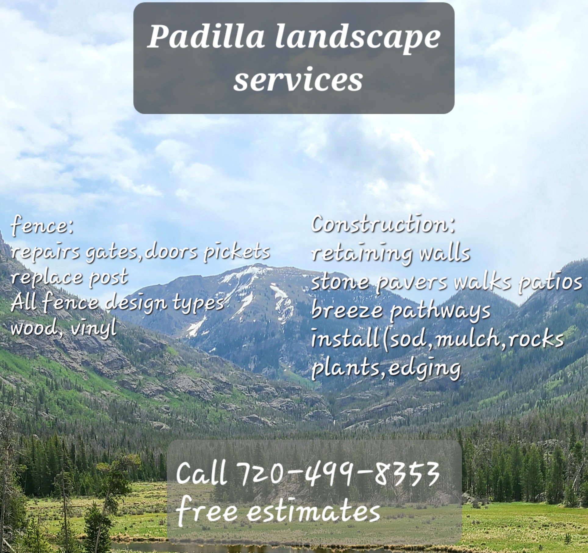 Padilla Construction & Landscaping Logo