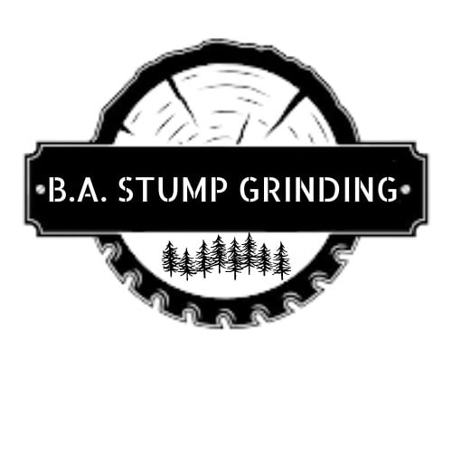 B.A. Stump Grinding Logo
