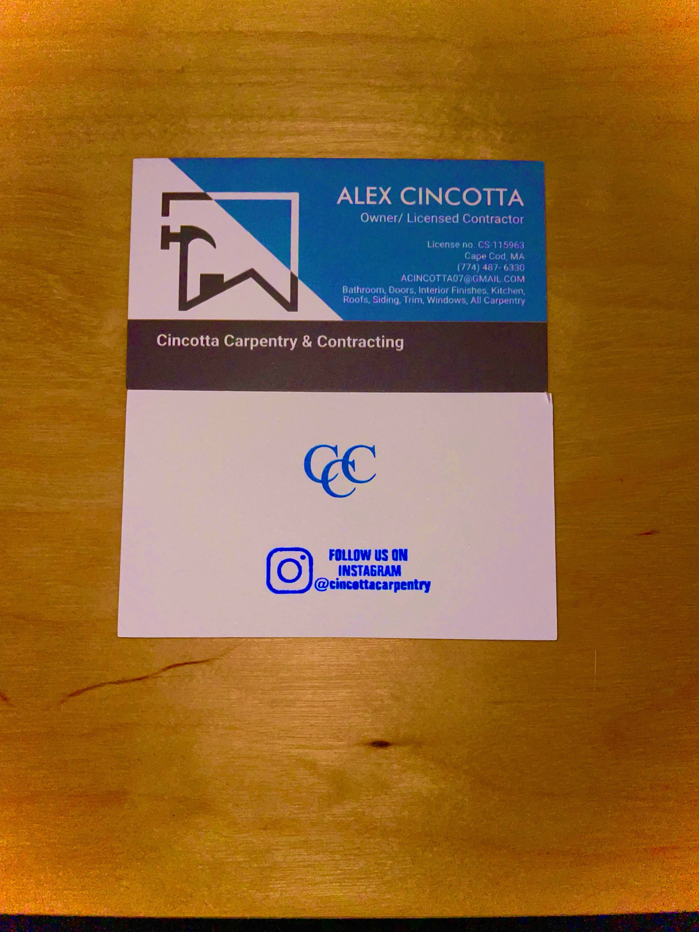 Cincotta Carpentry & Contracting Logo