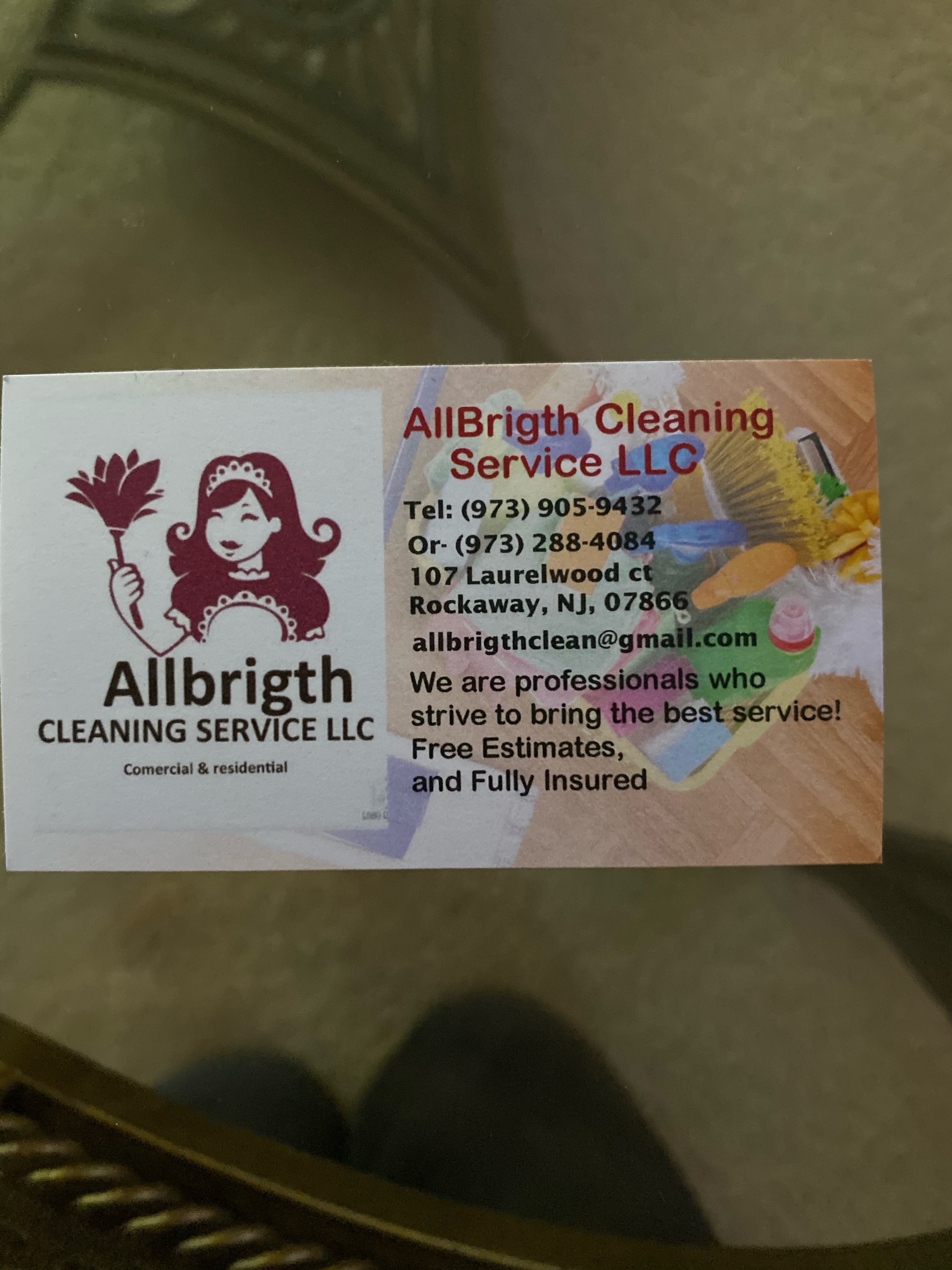 All Bright Cleaning Service Logo