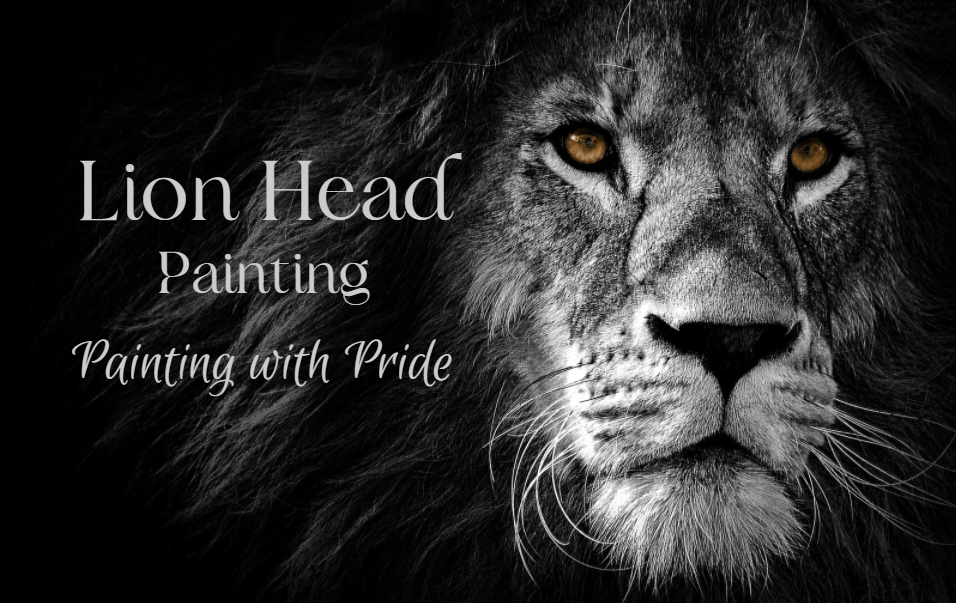 Lion Head Painting Logo