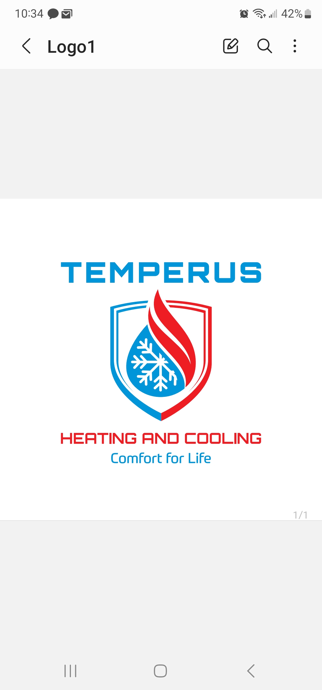 Temperus Heating & Cooling Logo