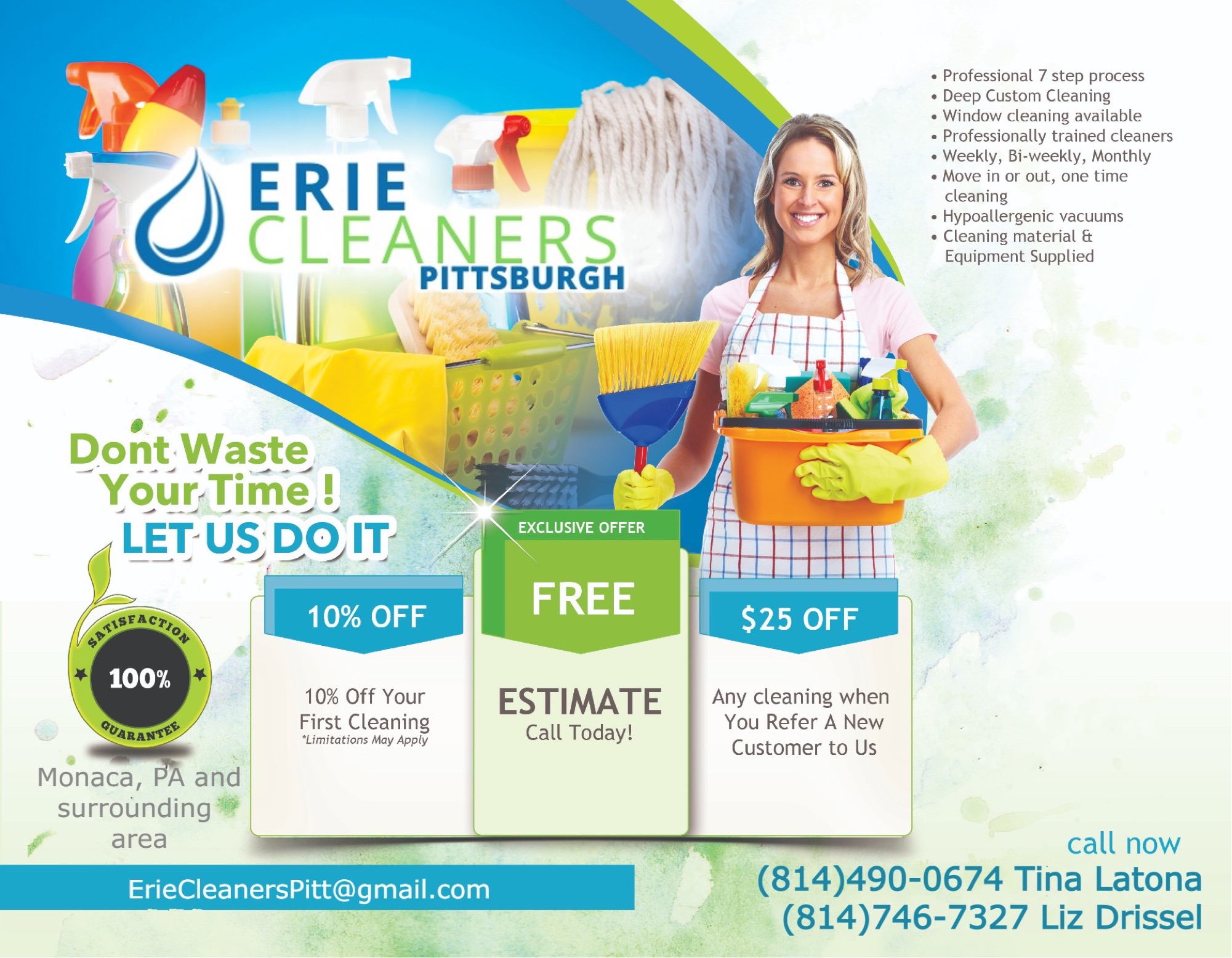 Erie Cleaners - Pittsburgh Logo