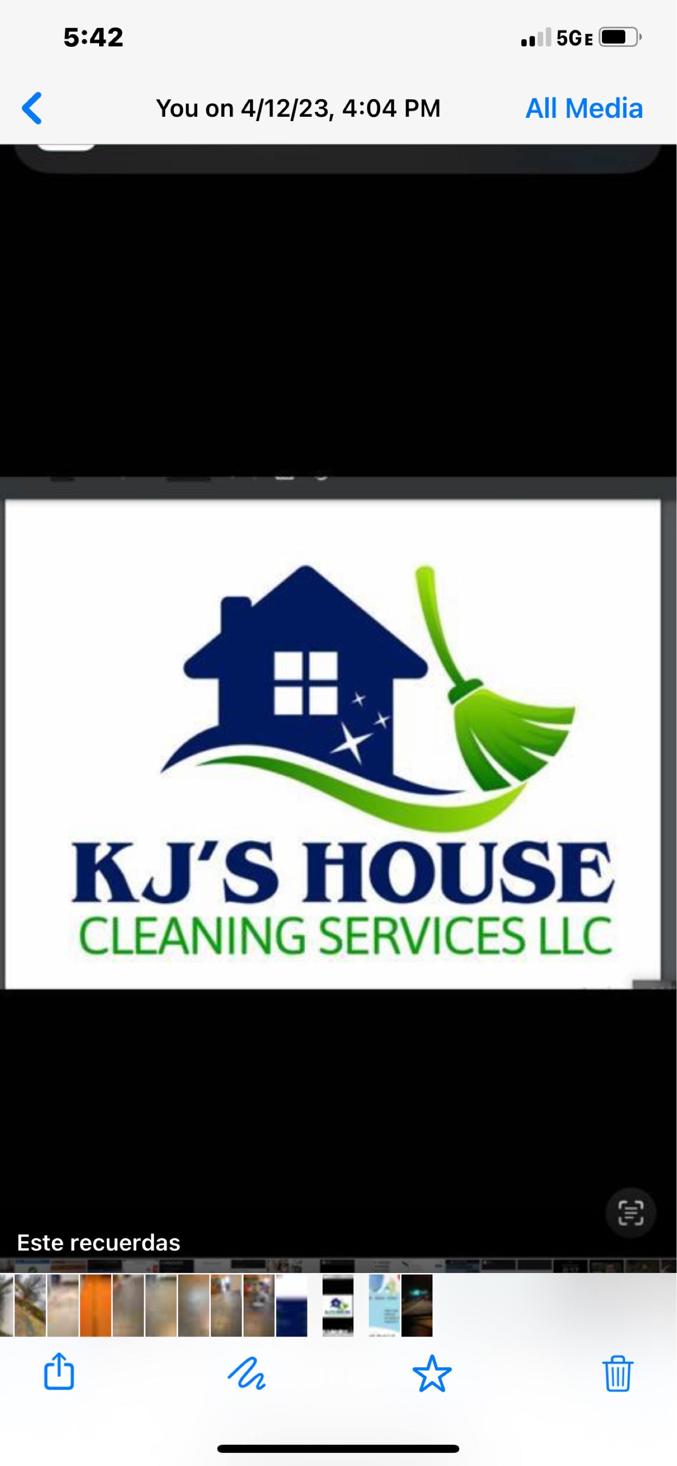 KJ's House Cleaning Services Logo