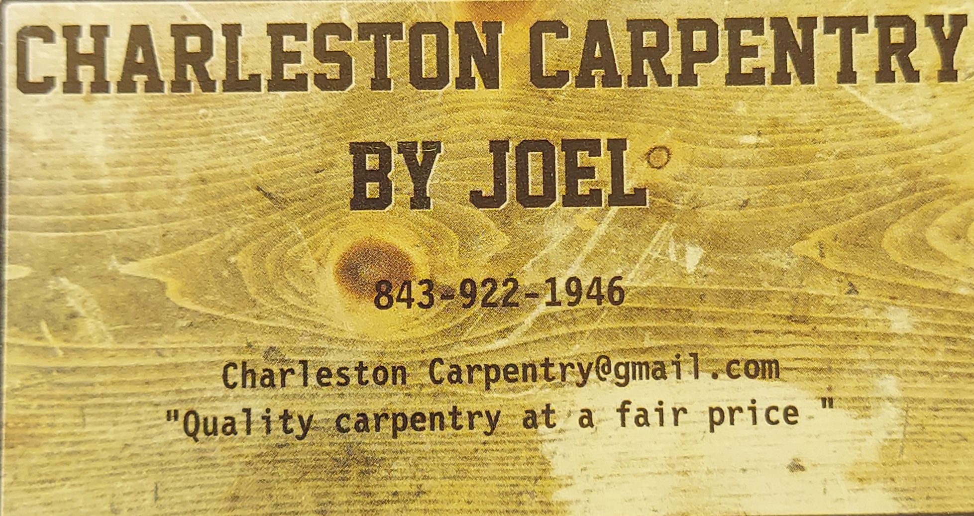 Charleston Carpentry by Joel Logo