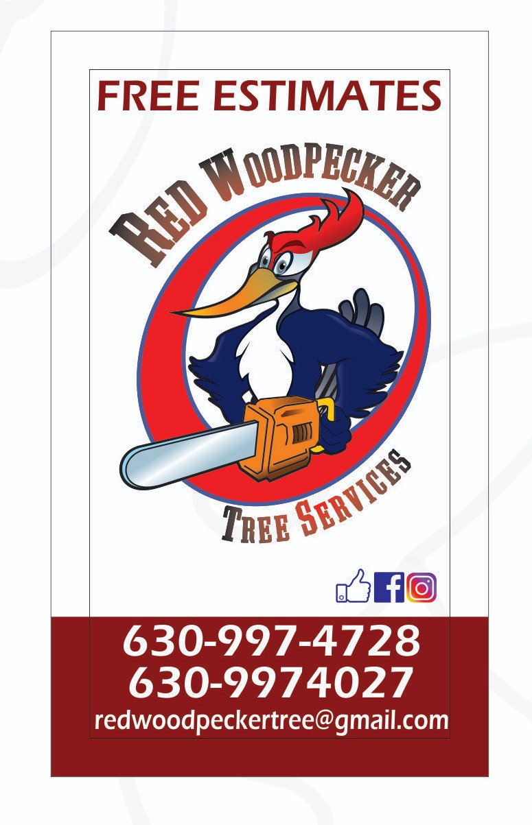 Red WoodPecker Tree Services Logo