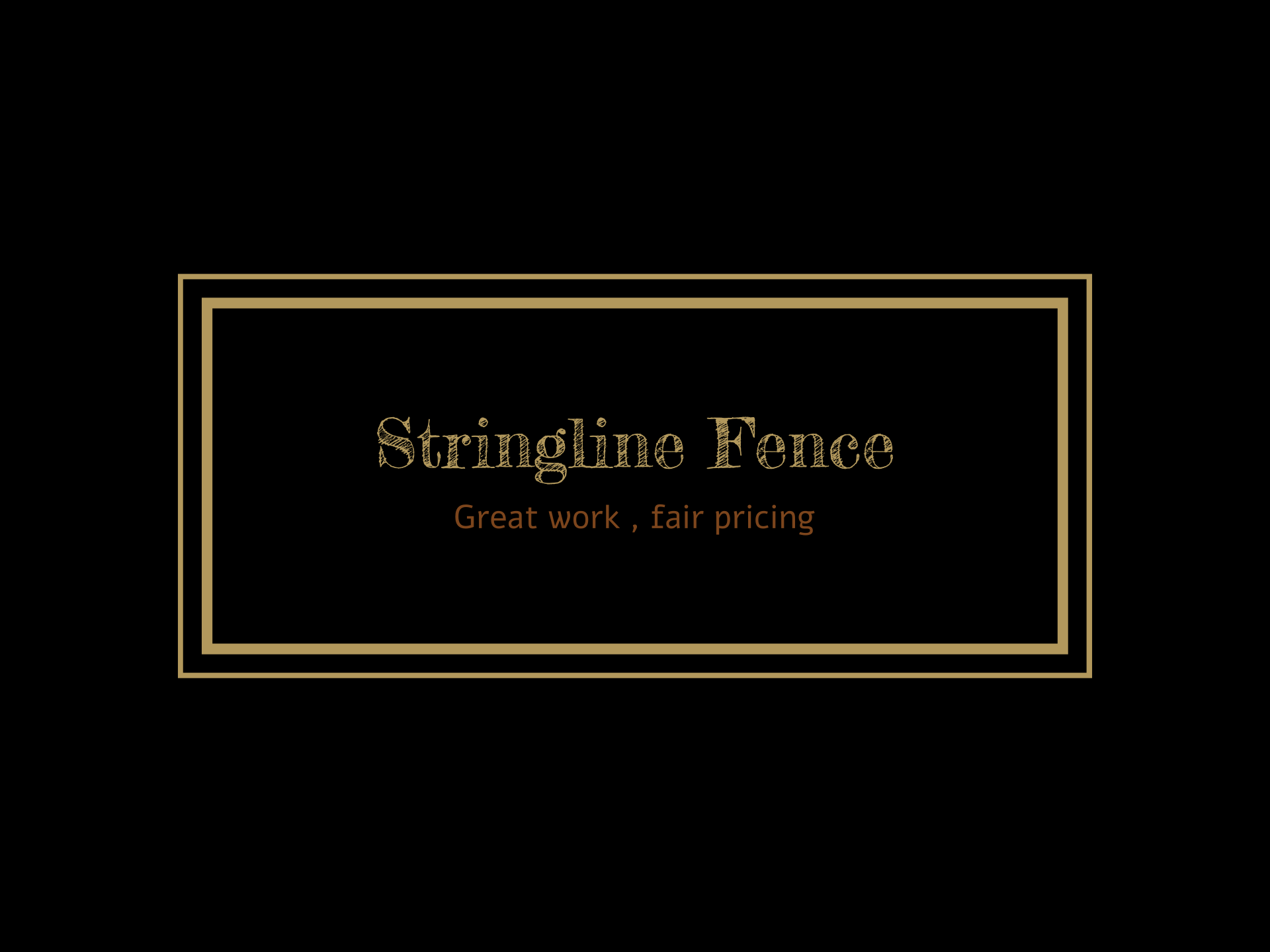Stringline Fence Logo