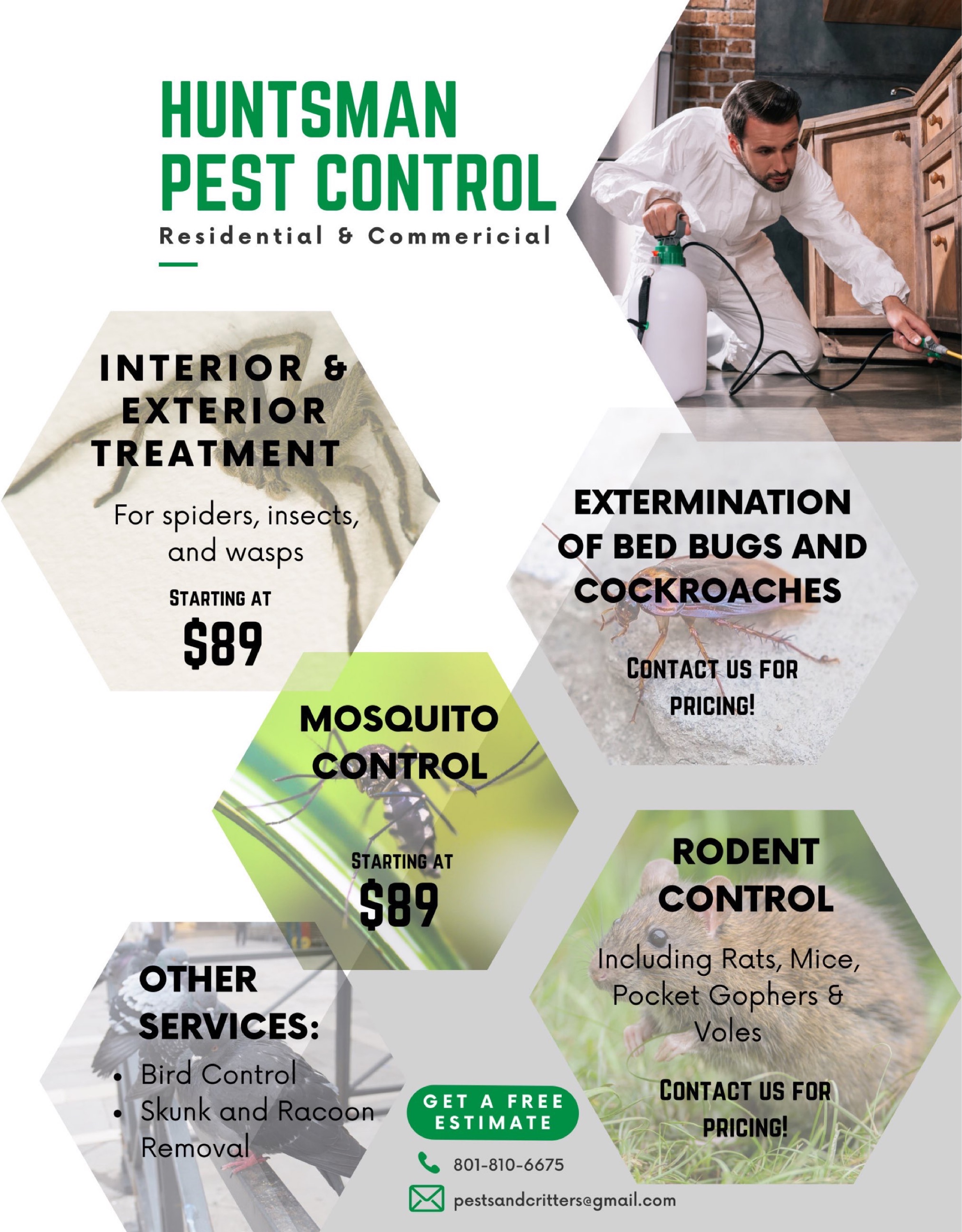 Huntsman Pest Control, LLC Logo