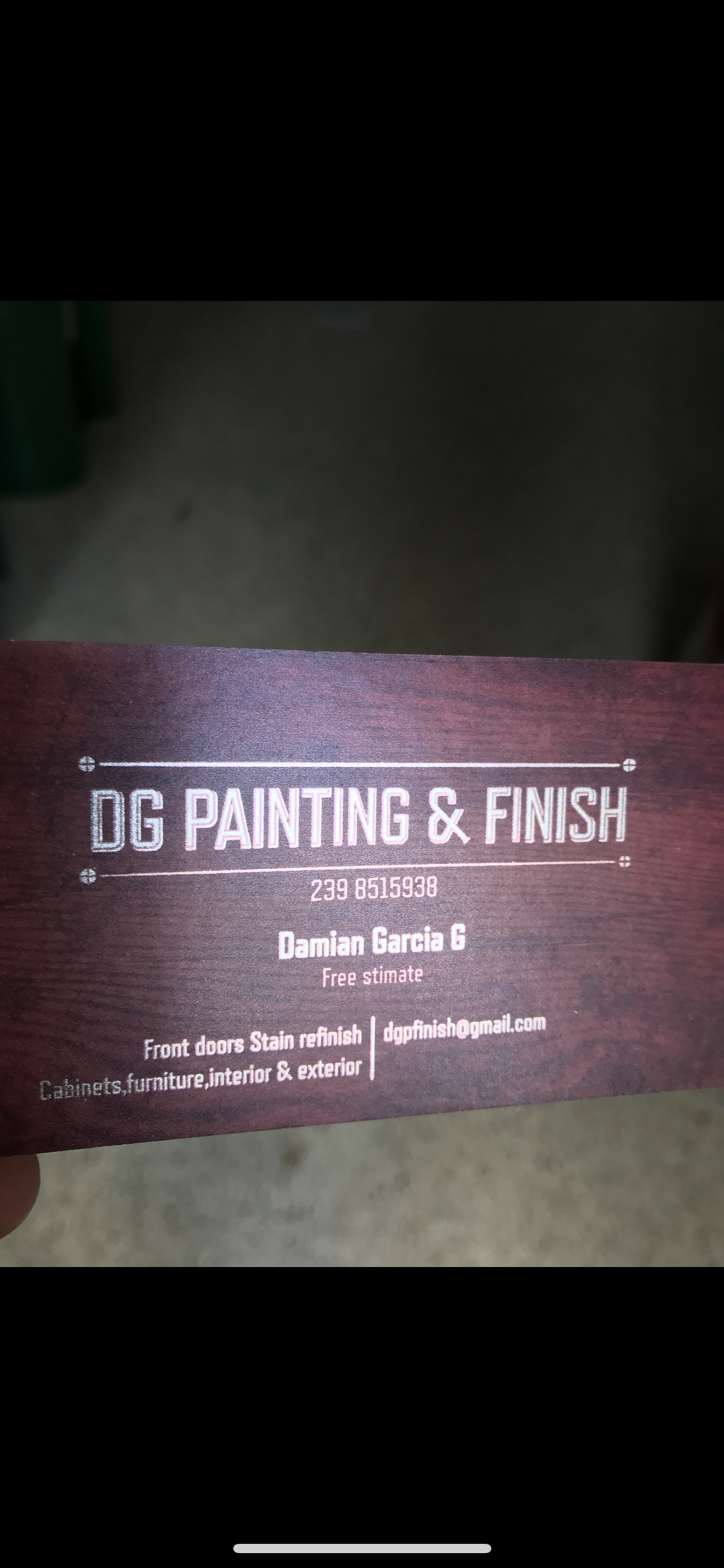 DG Painting and Finish, LLC Logo