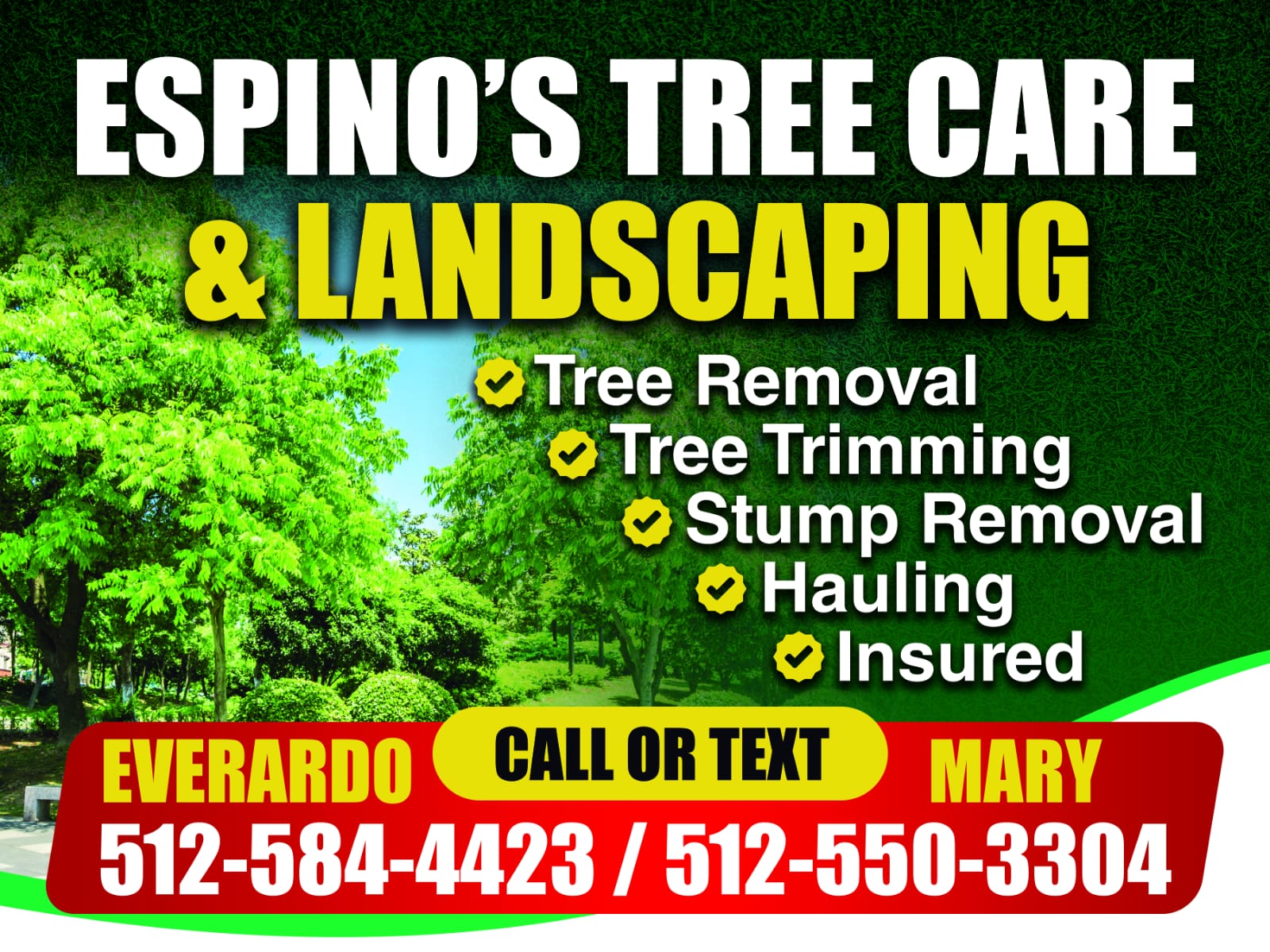 Espino's Tree Service and Landscaping Logo
