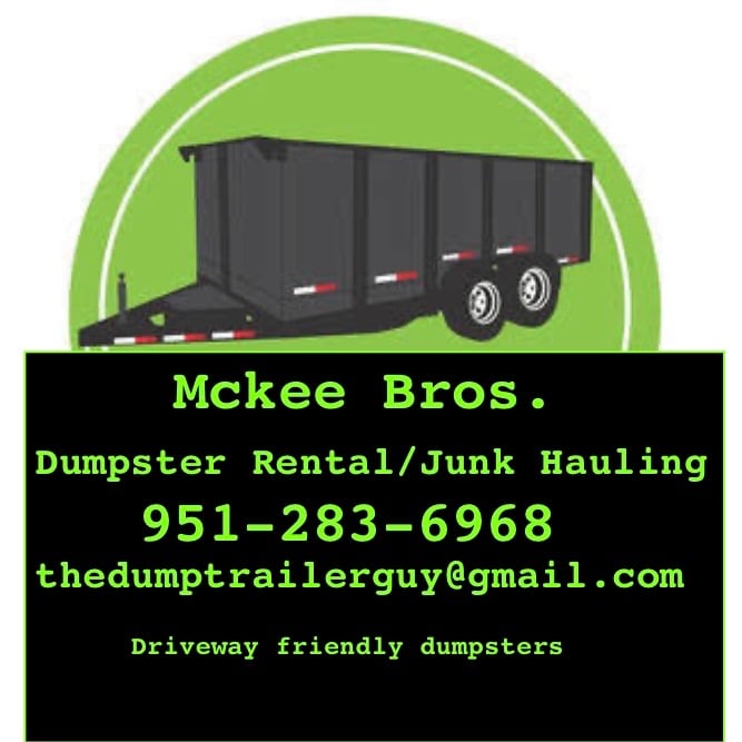 Mckee Bros Junk removal / Trash Hauling Logo