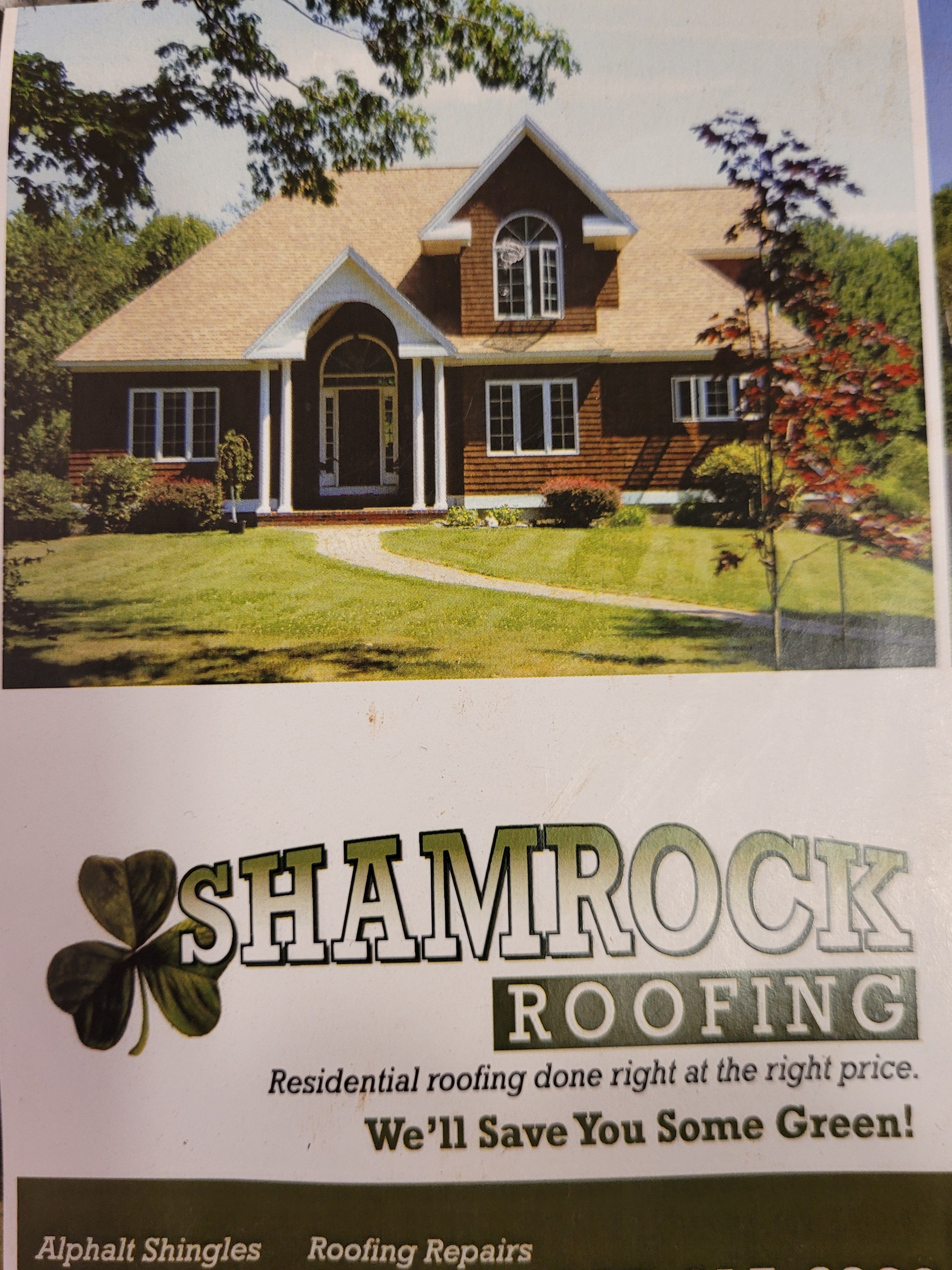 Shamrock Roofing Logo