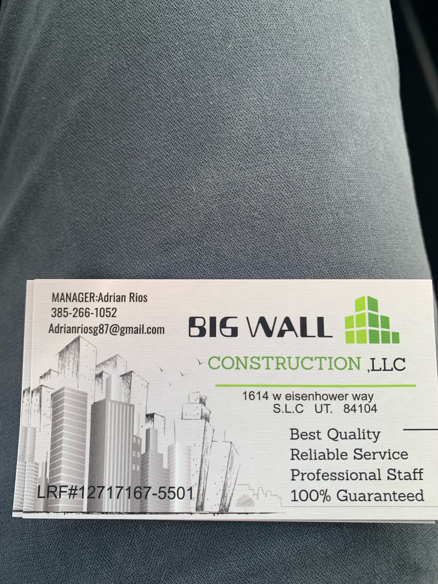 Big Wall Construction, LLC Logo