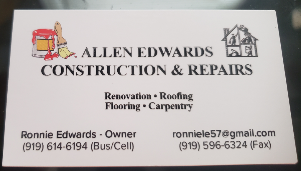 Allen Edwards Construction & Repair Logo