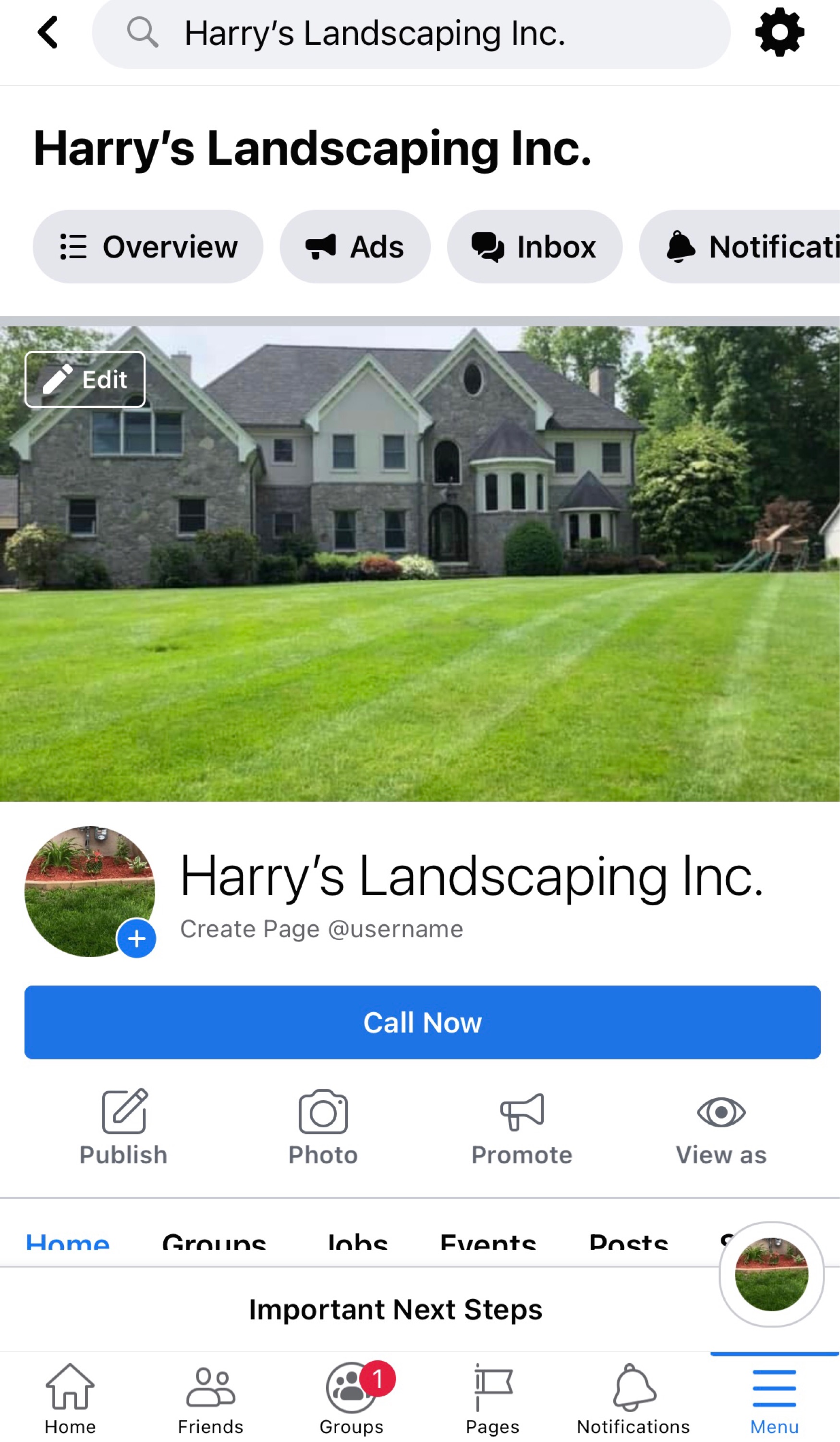 Harry's Landscaping Logo