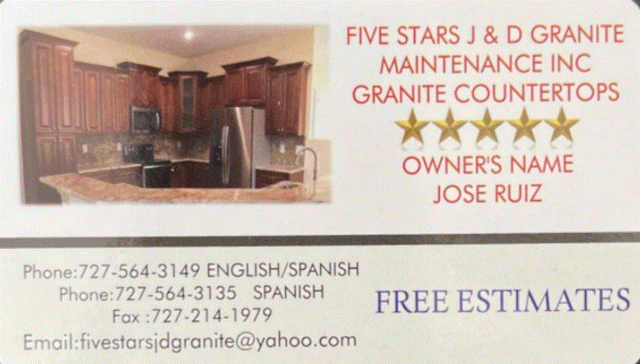 Five Stars J&D Granite Maintenance Inc Logo