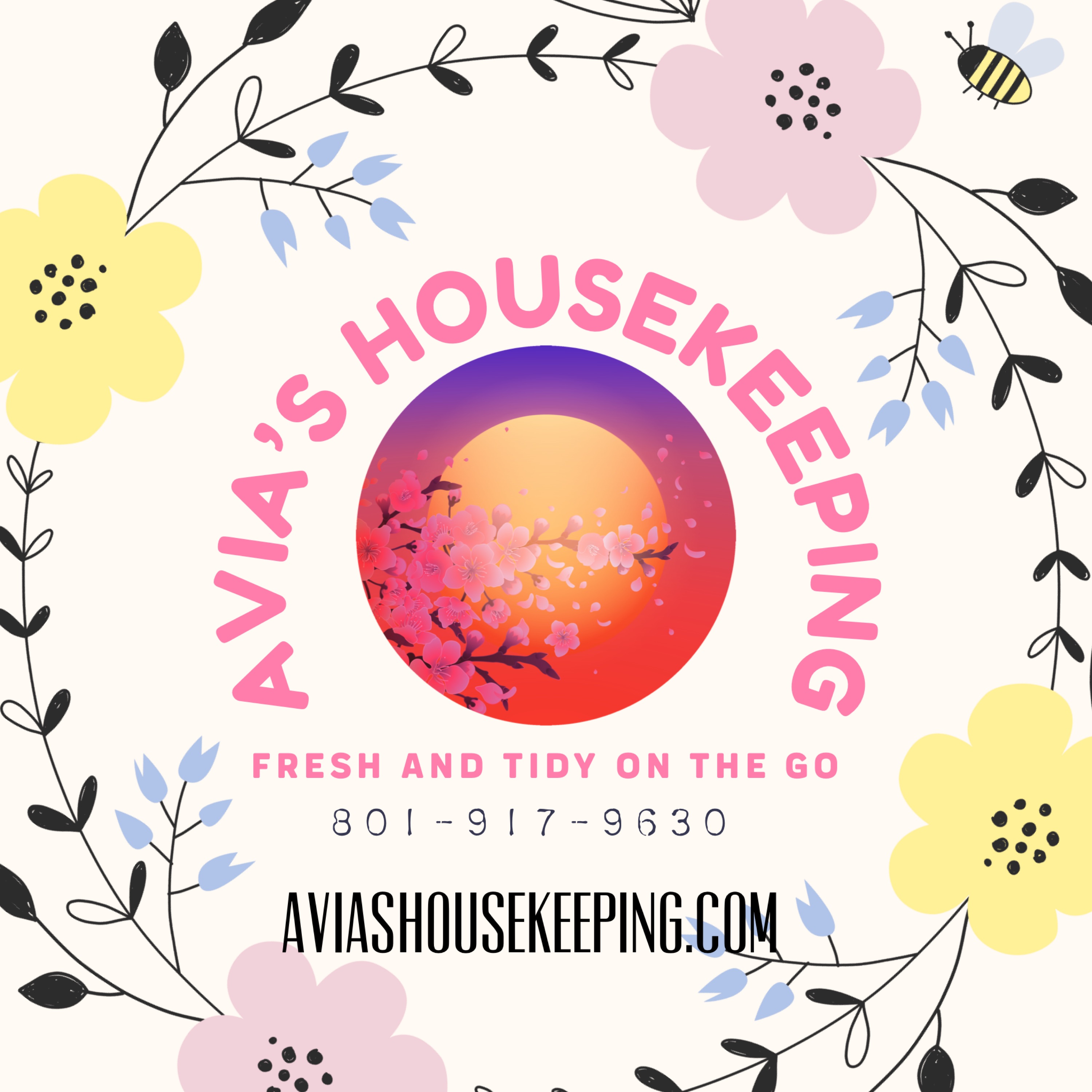 Avia's House Keeping Logo