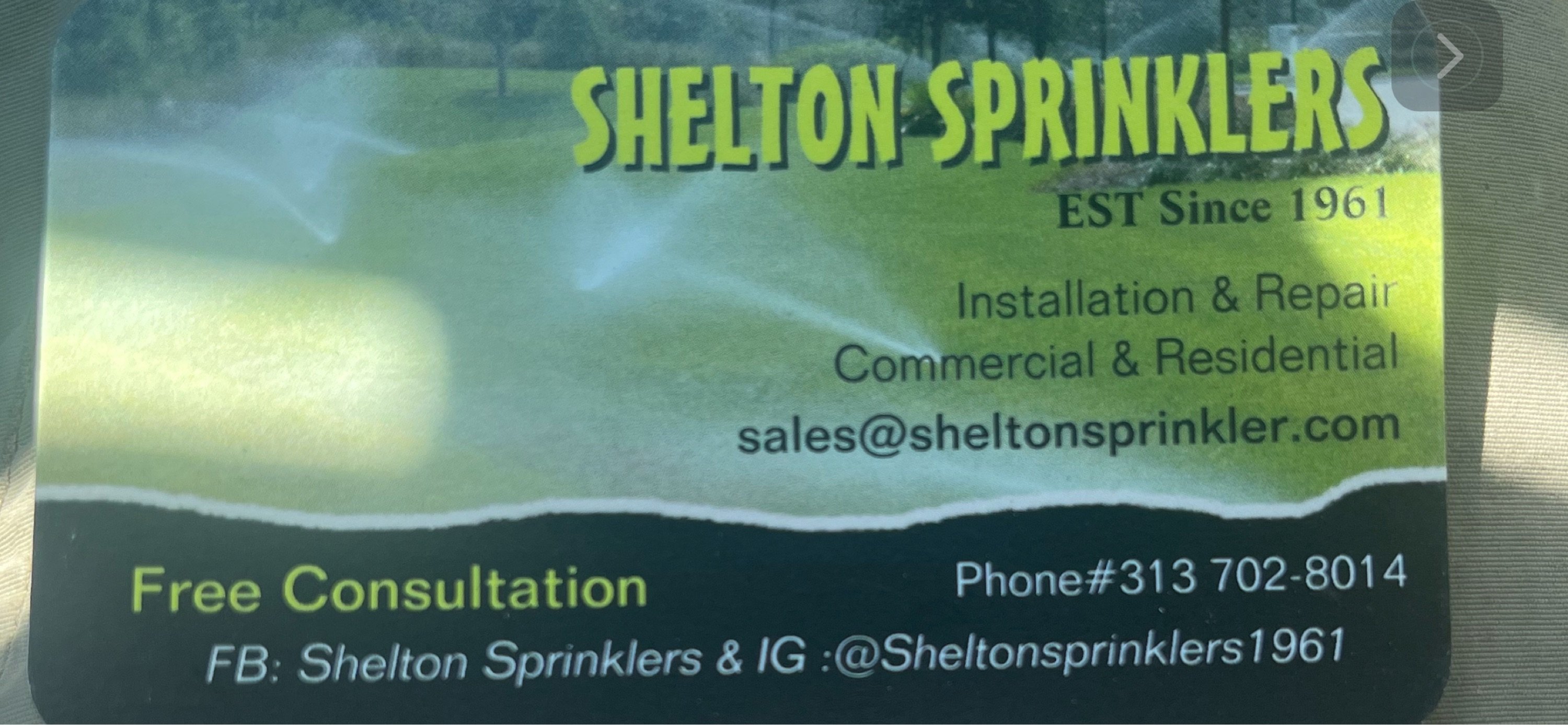 Shelton Sprinklers Logo