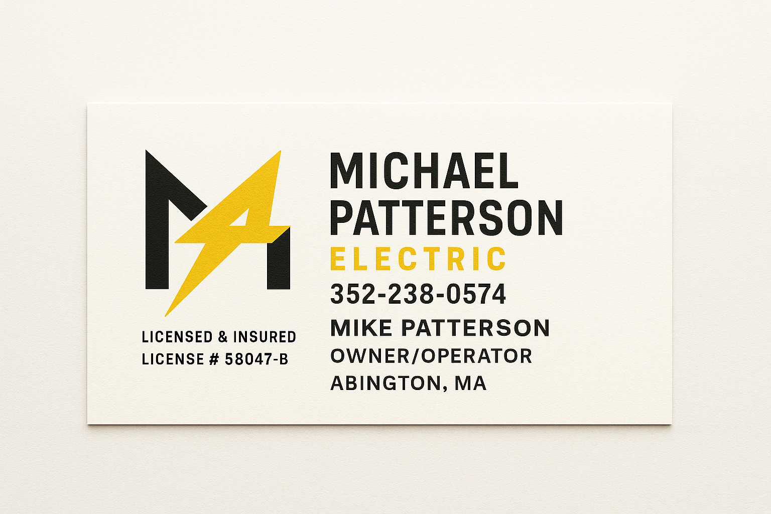 Michael Patterson Electric Logo