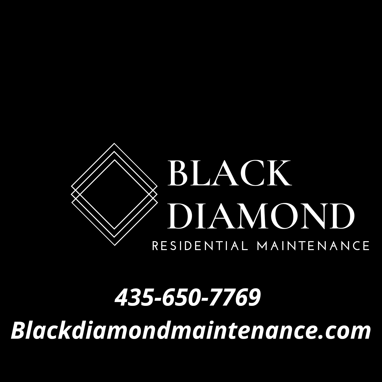 Black Diamond Residential Maintenance Logo