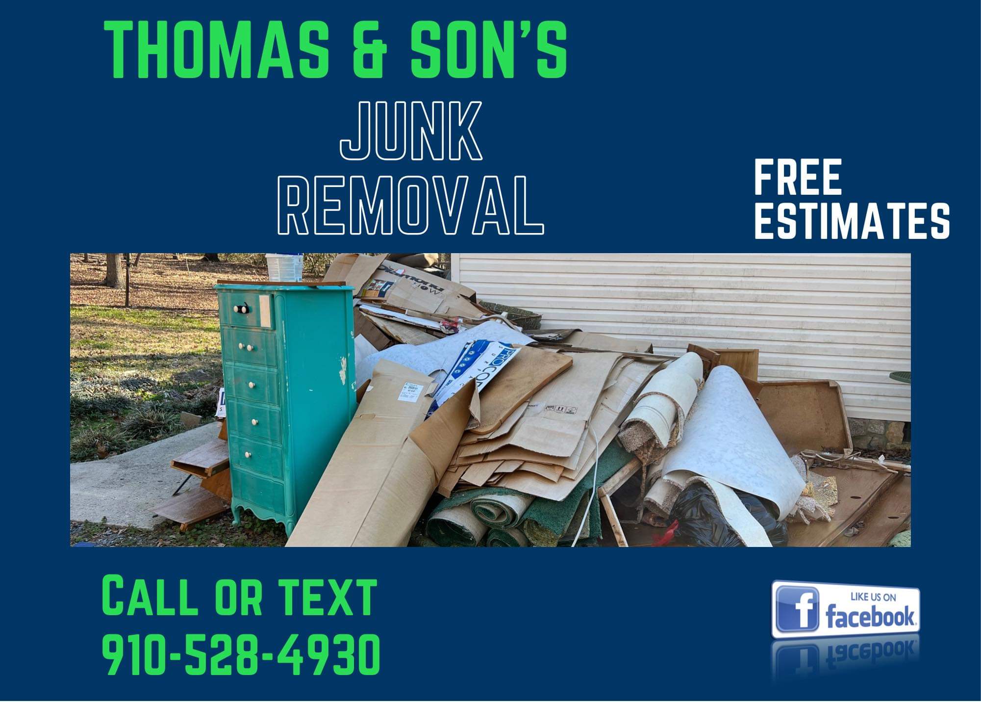 Thomas & Sons Junk Removal Logo