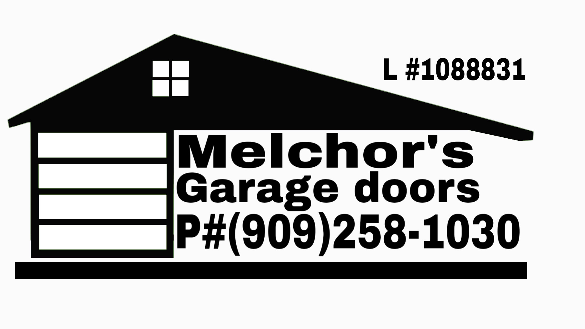 Melchor's Garage Doors Logo