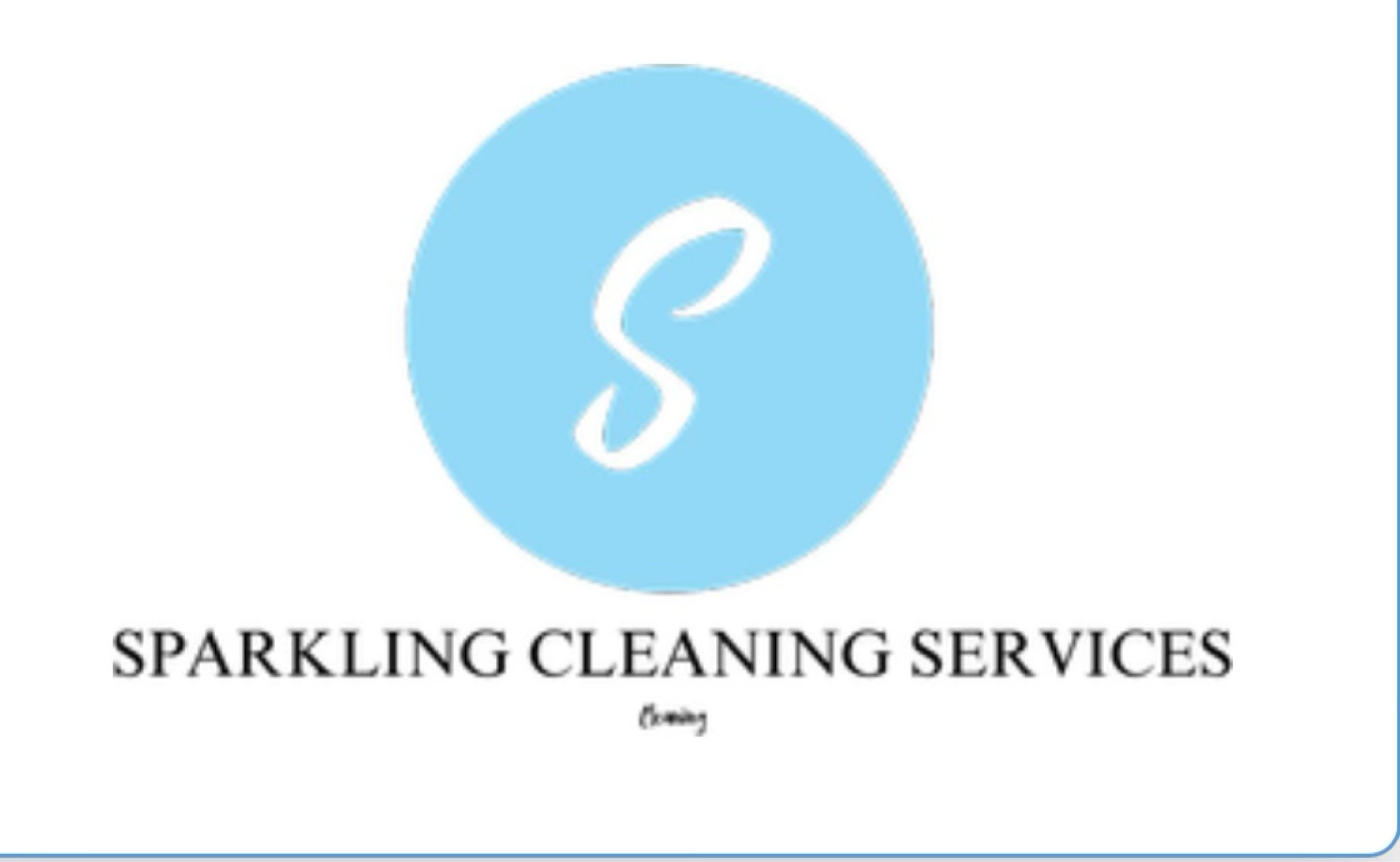 Sparkling Cleaning Service Logo
