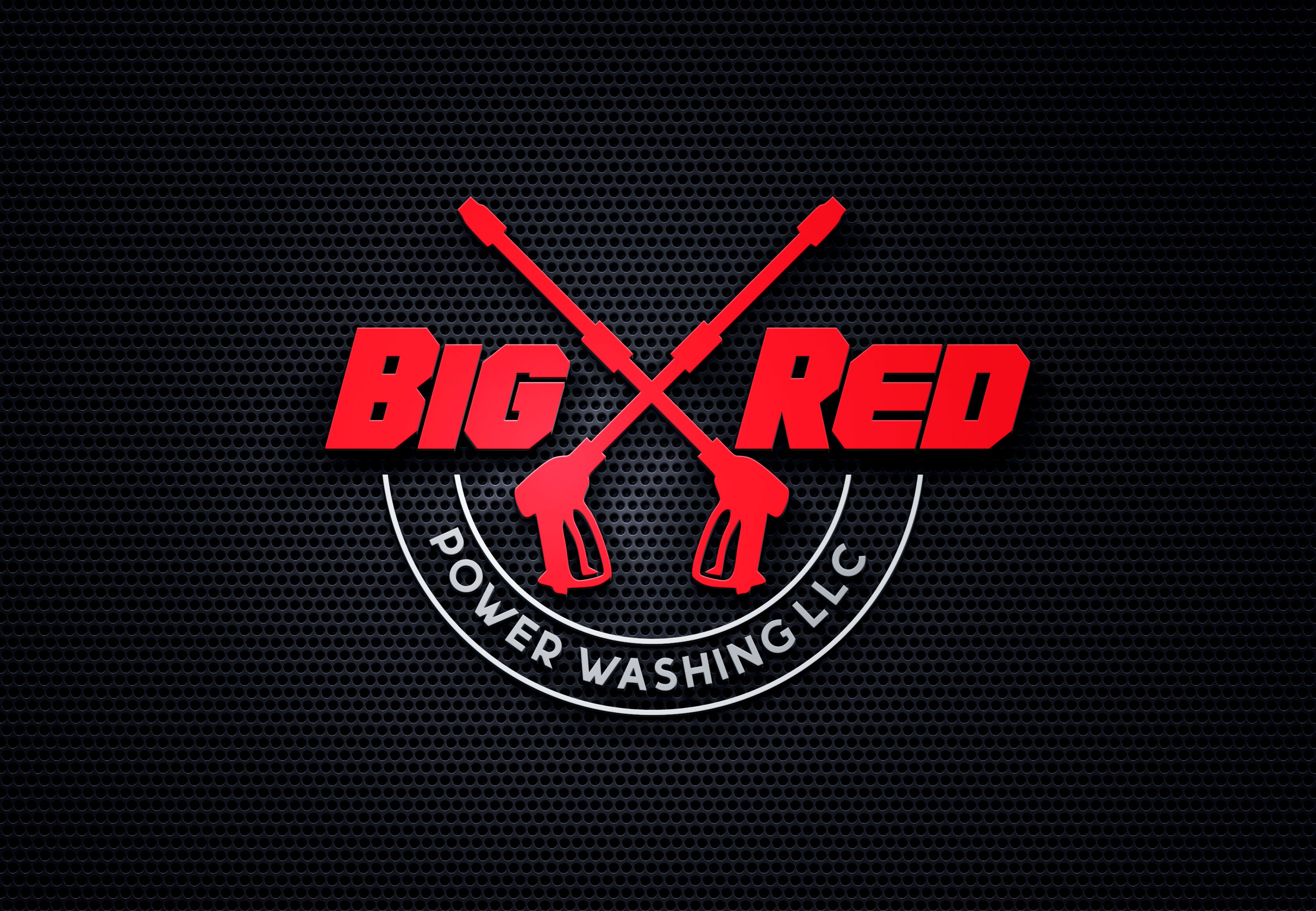 Big Red Power Washing Logo
