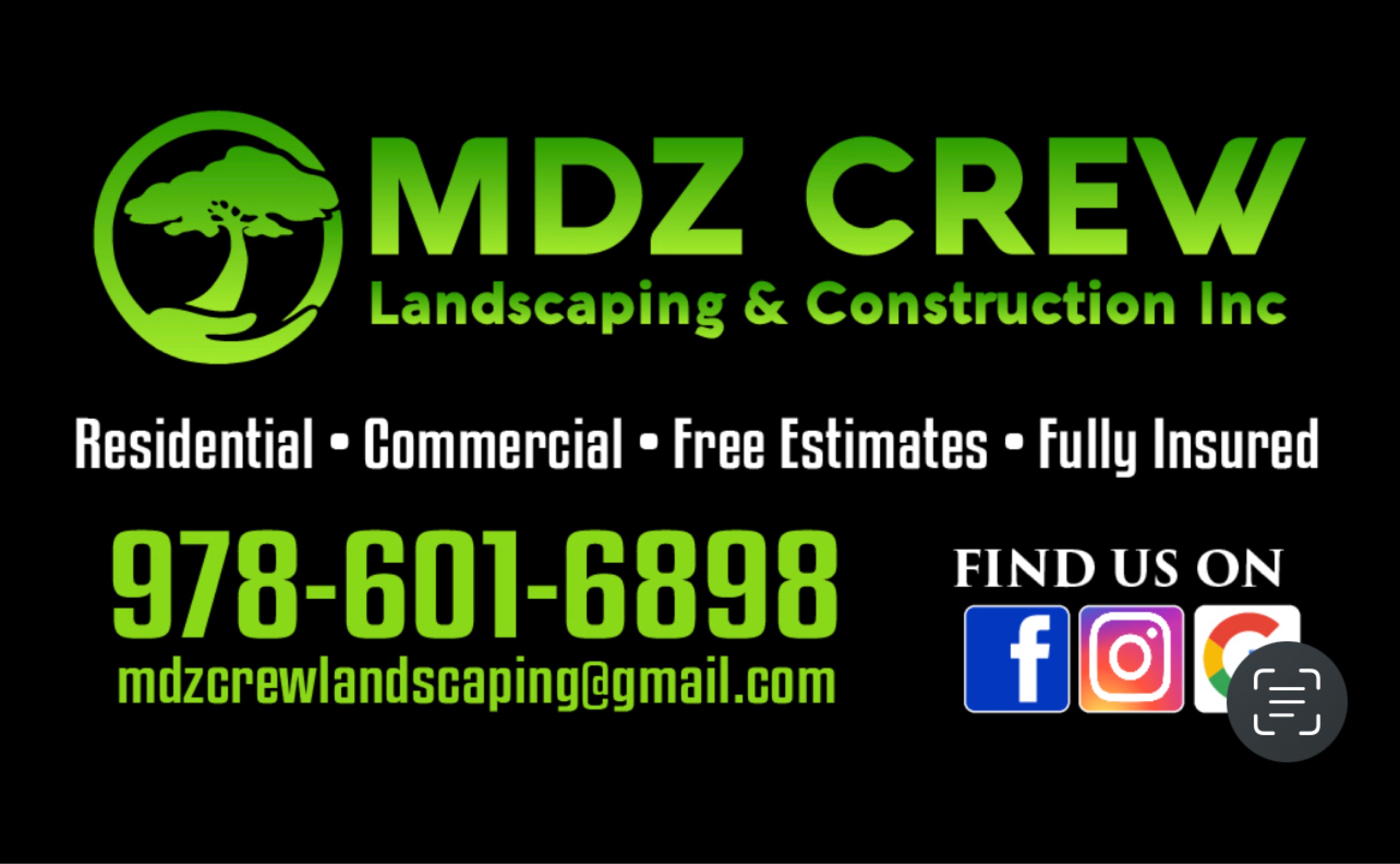 MDZ Crew Landscaping Logo