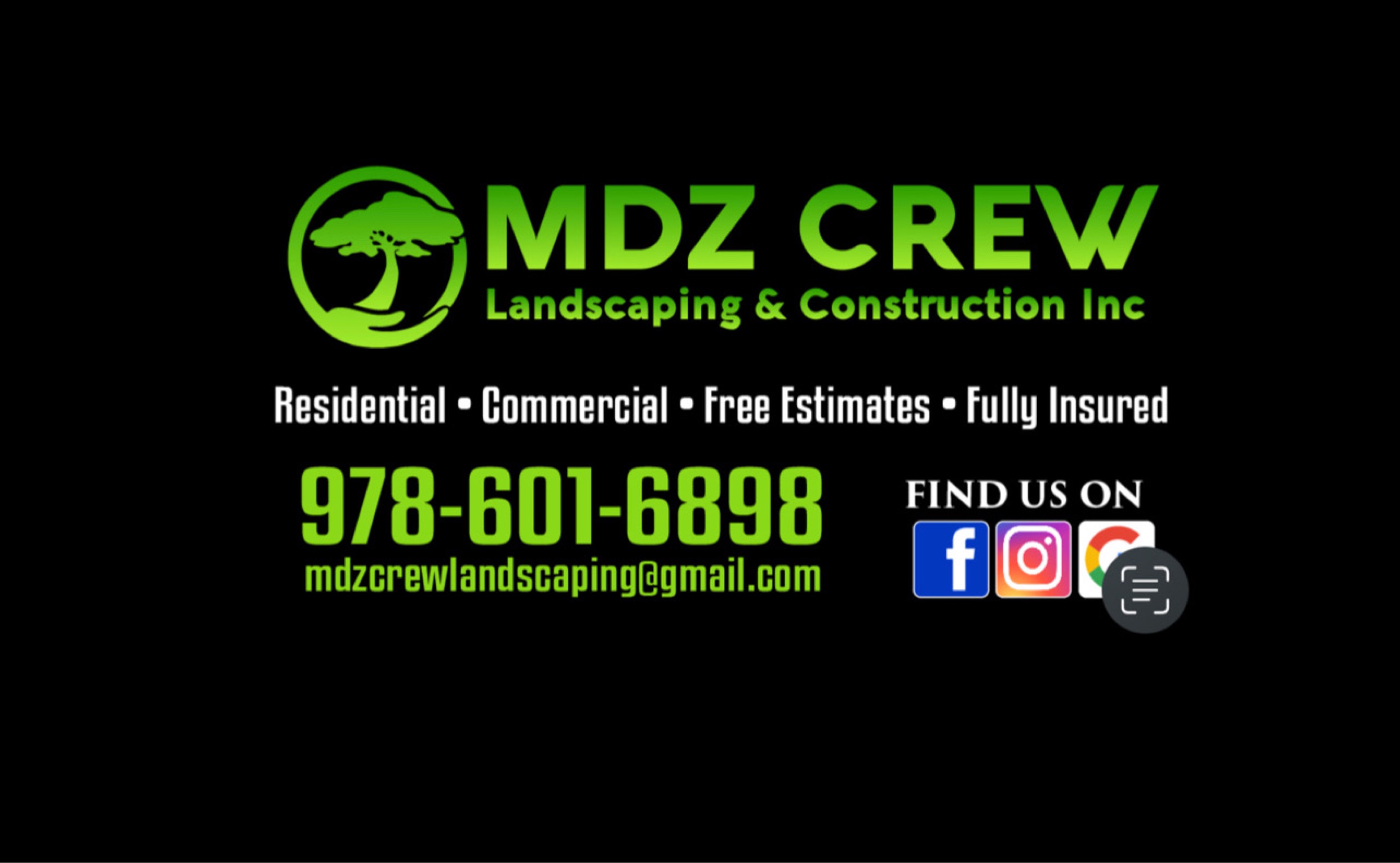 MDZ Crew Landscaping Logo