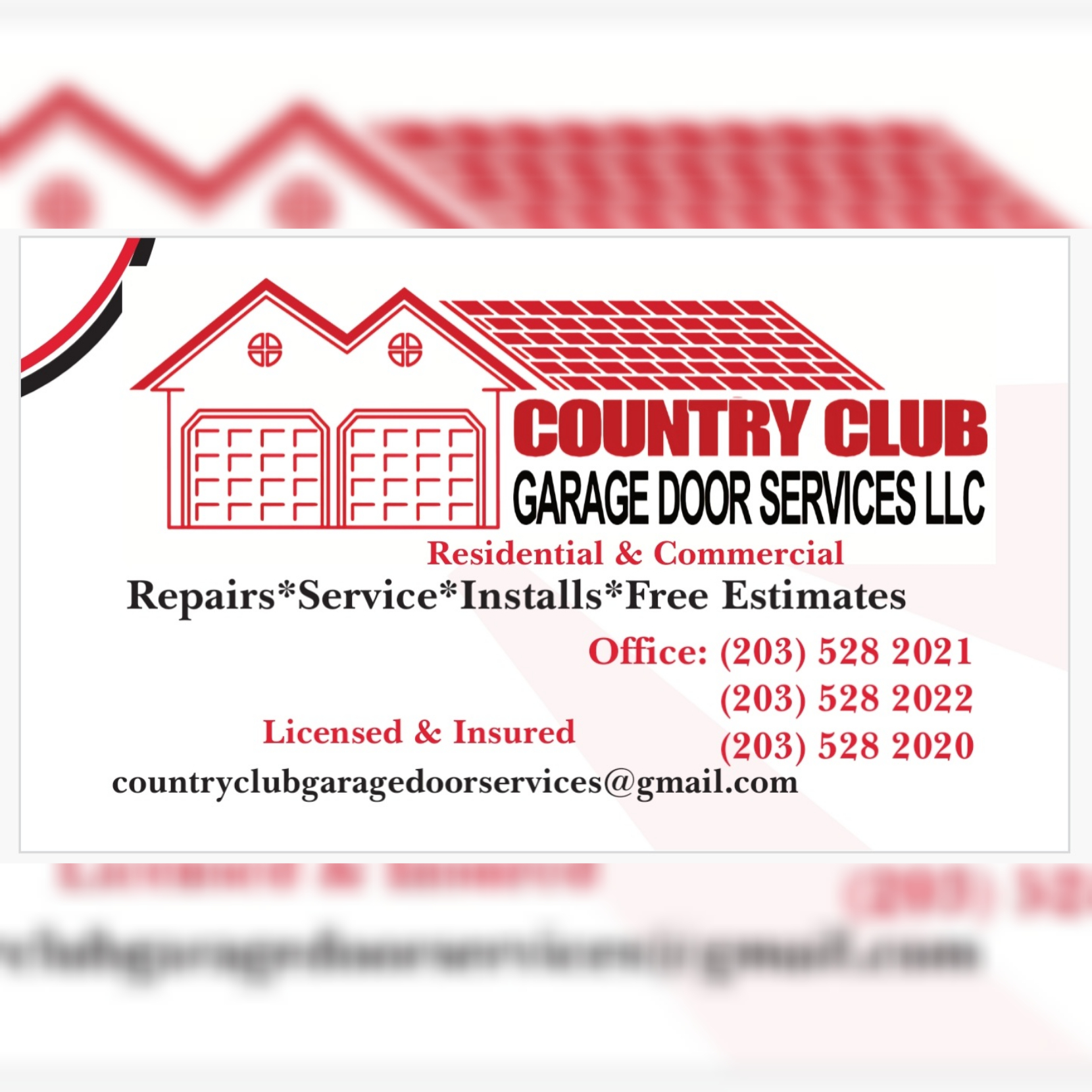 Country Club Garage Door Services LLC Logo