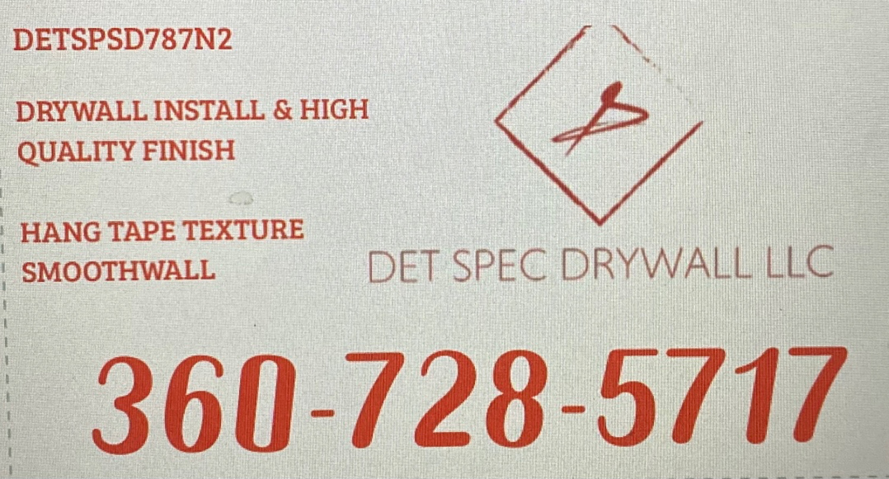 DET Spec Drywall, LLC Logo