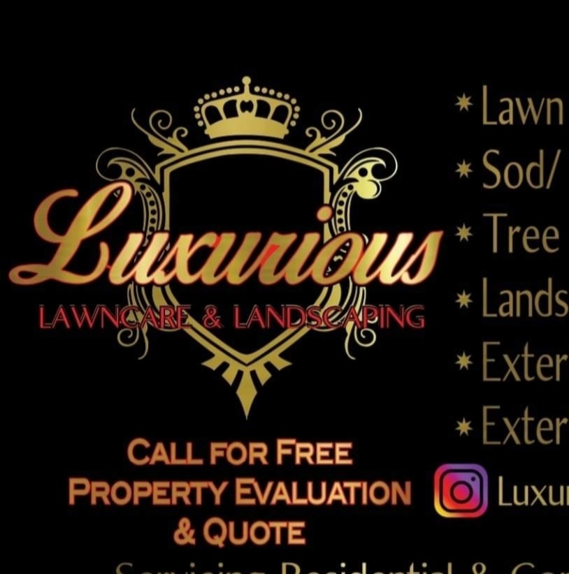 Luxurious Lawncare & Landscaping Logo