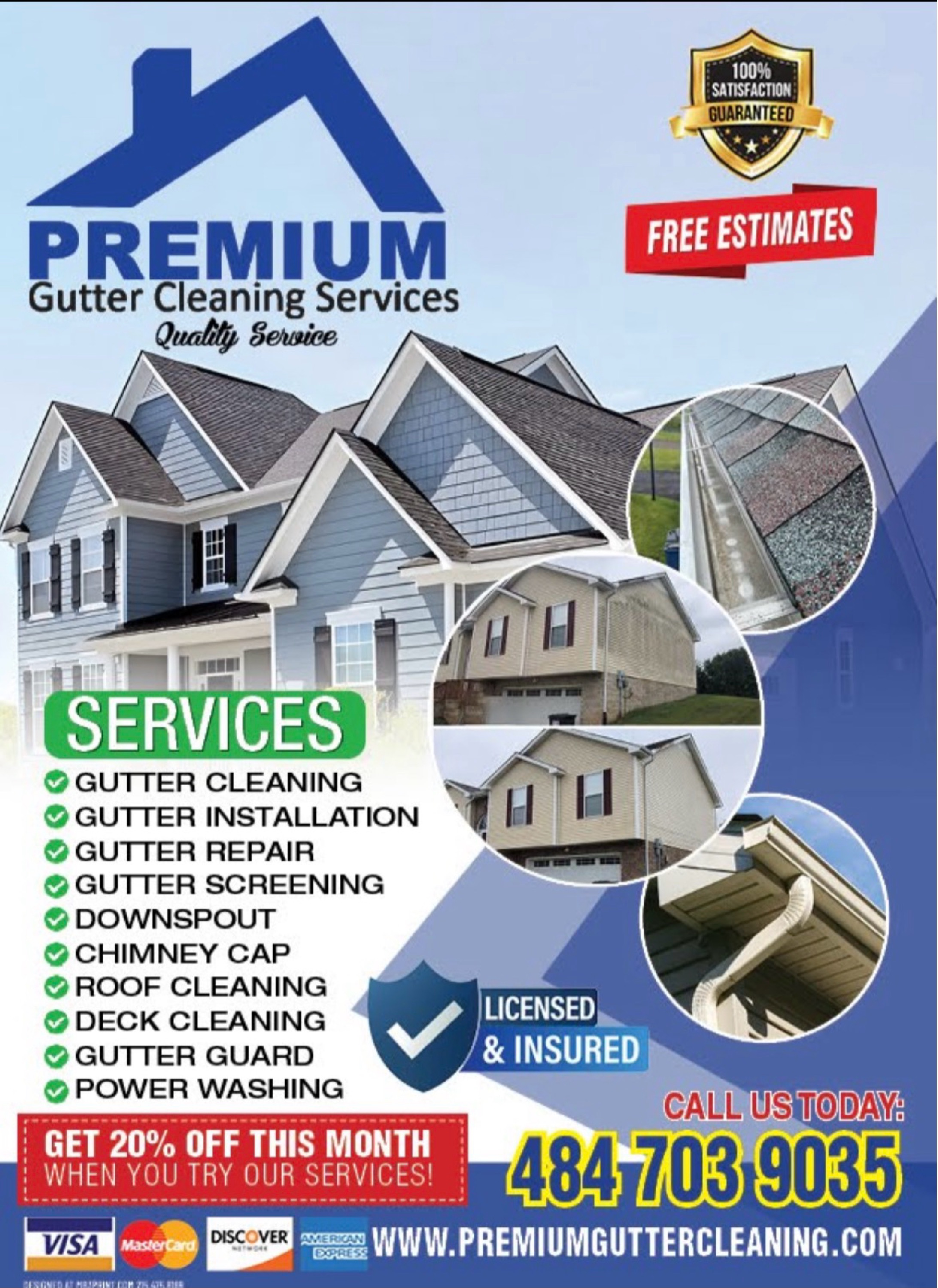 Premium Gutter Cleaning Services Logo