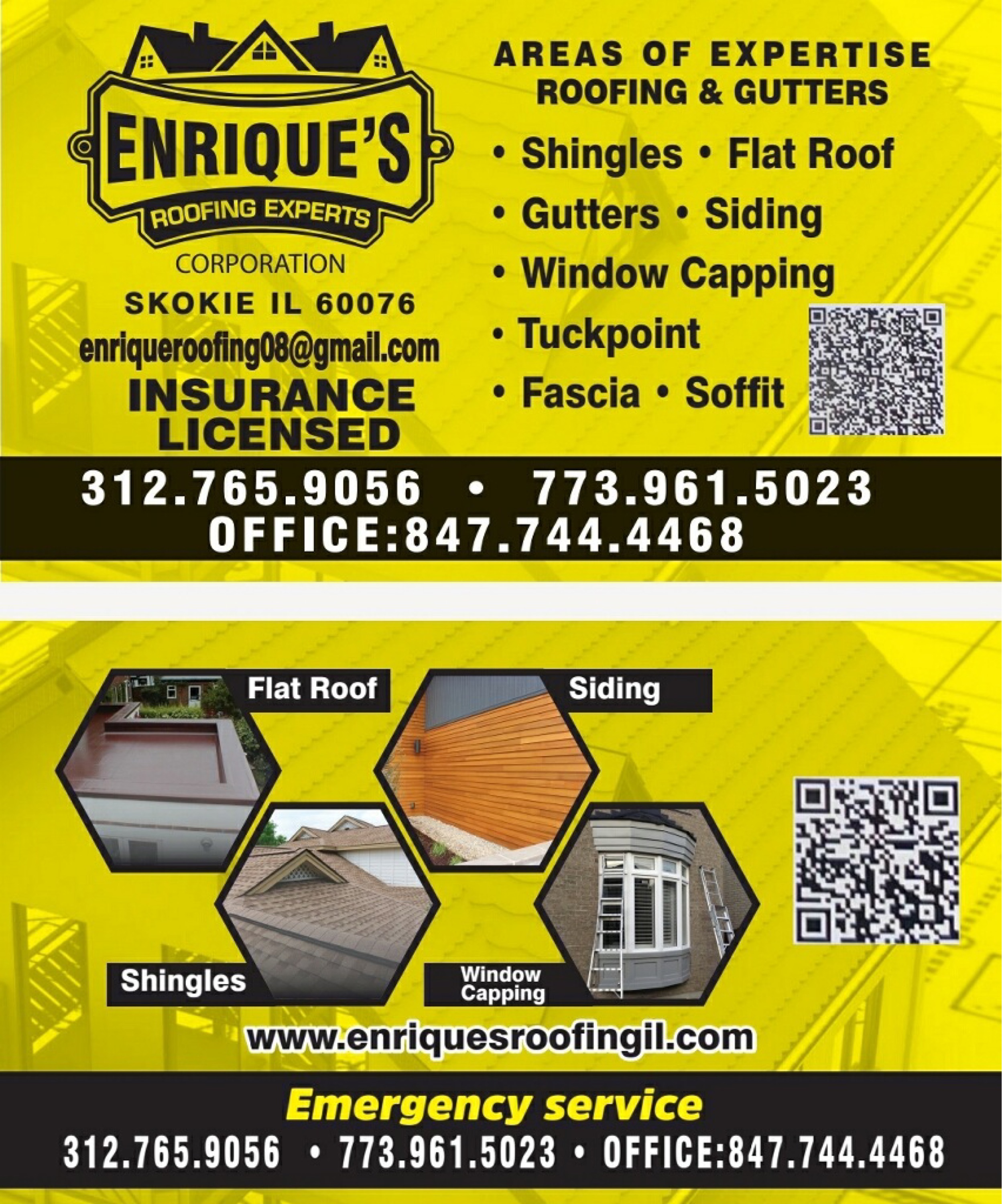 Enrique's Roofing Corporation Logo
