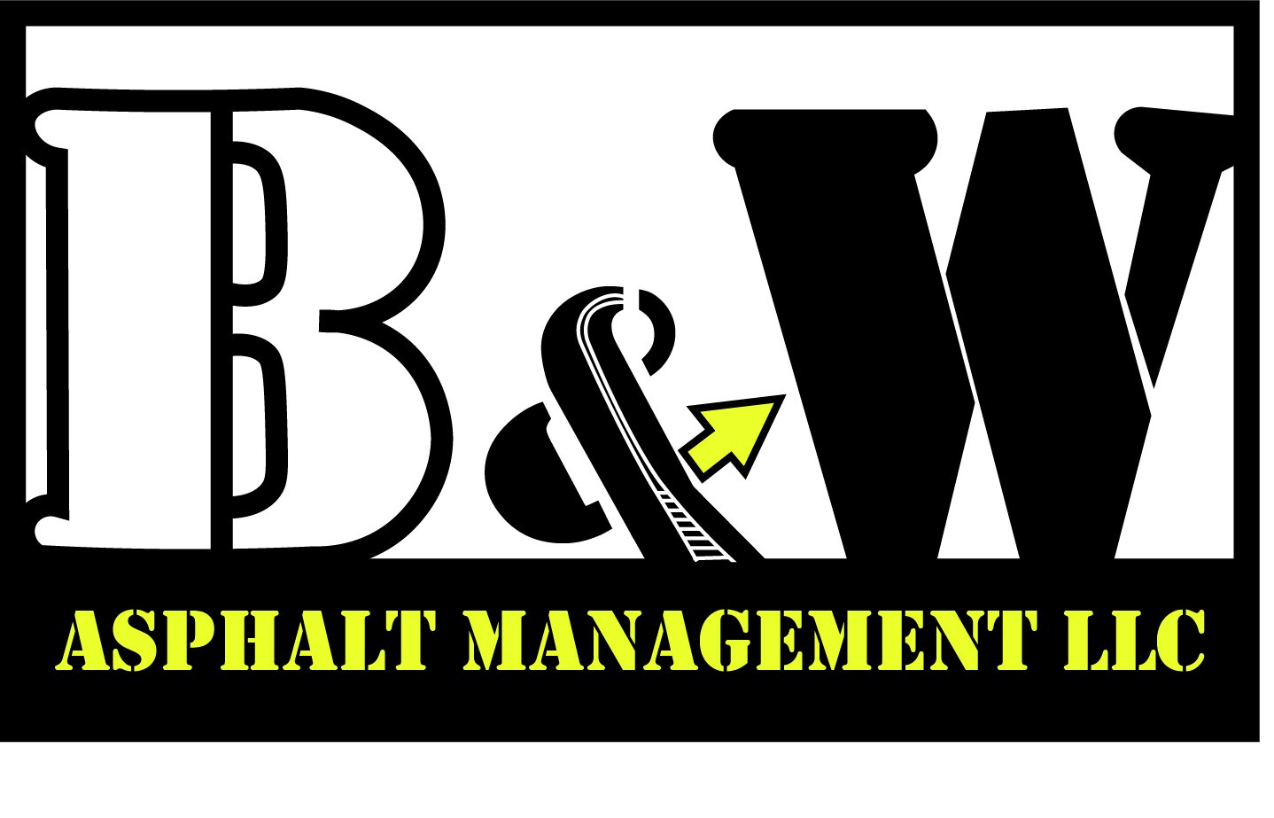 Black and White Asphalt Management Logo