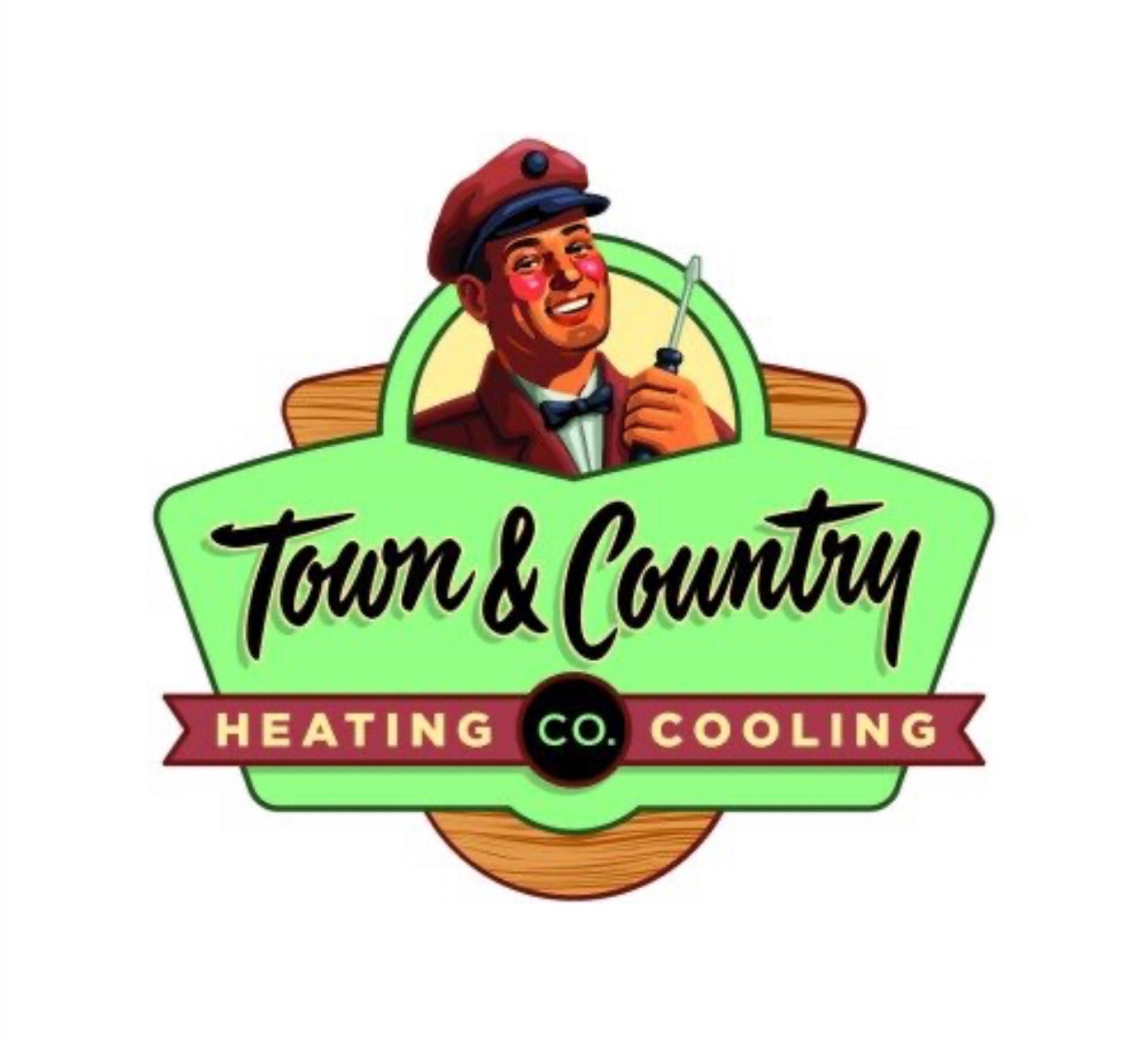 Town & Country Heating And Cooling, Co. Logo
