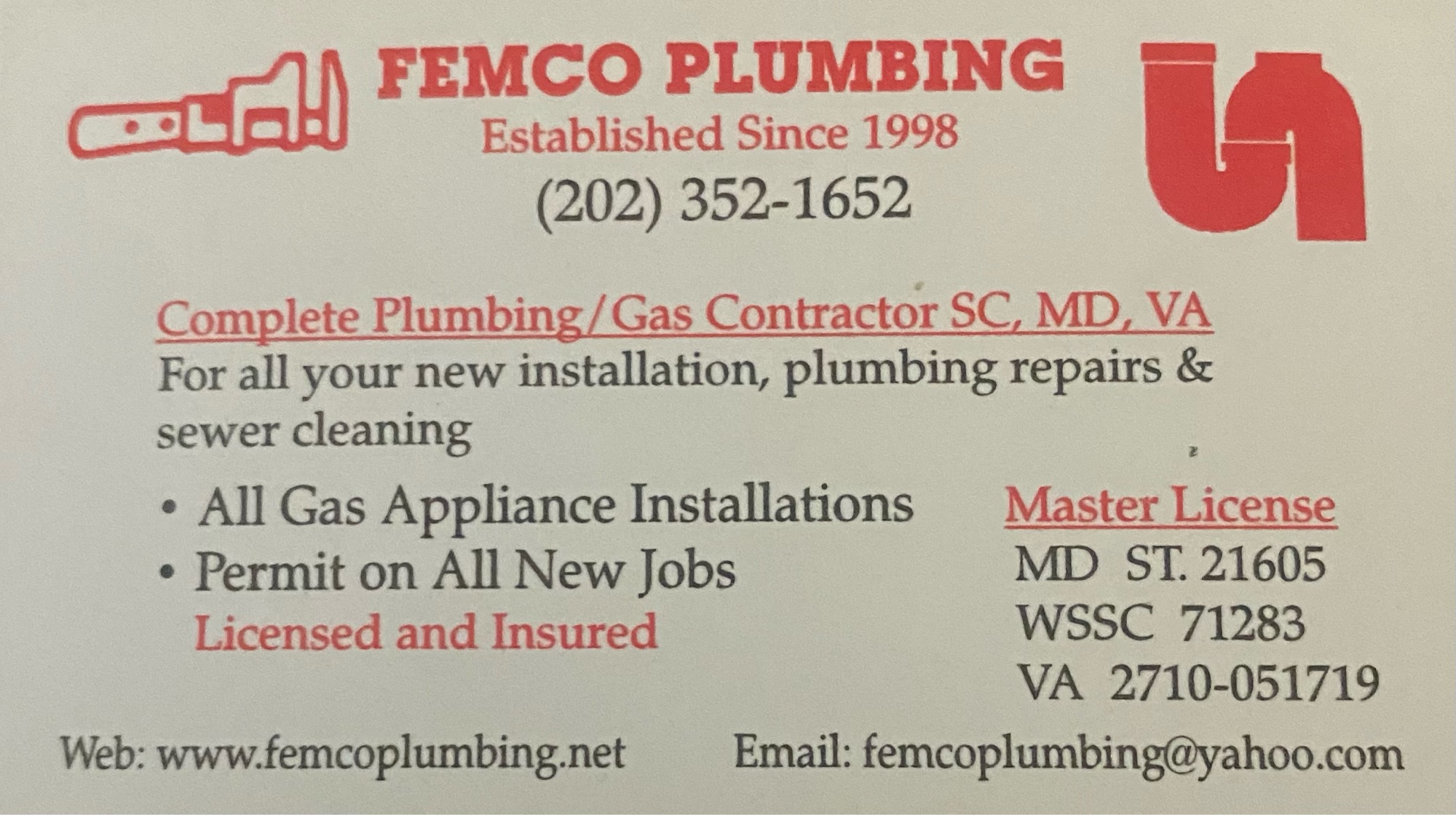 Femco Plumbing Logo