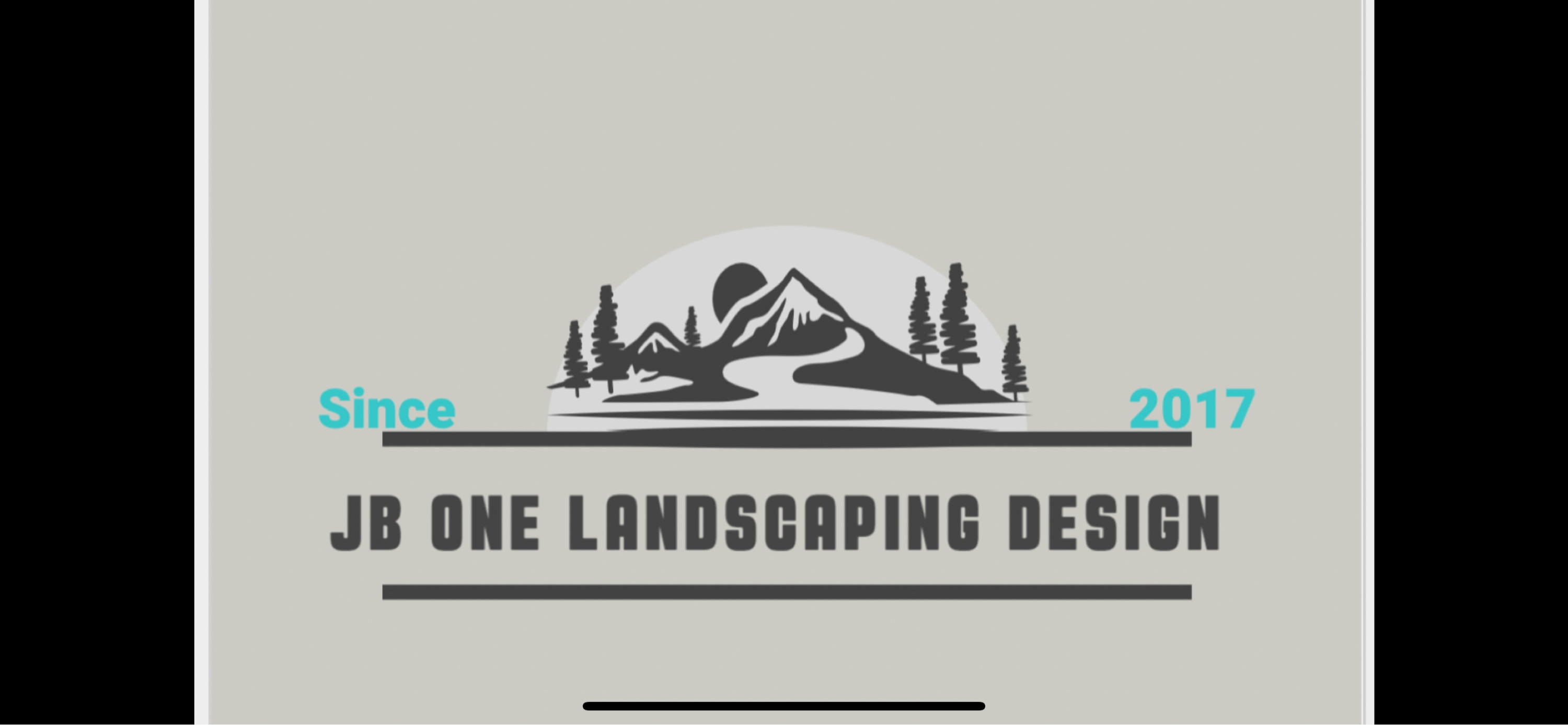 JB One Landscaping Design Logo