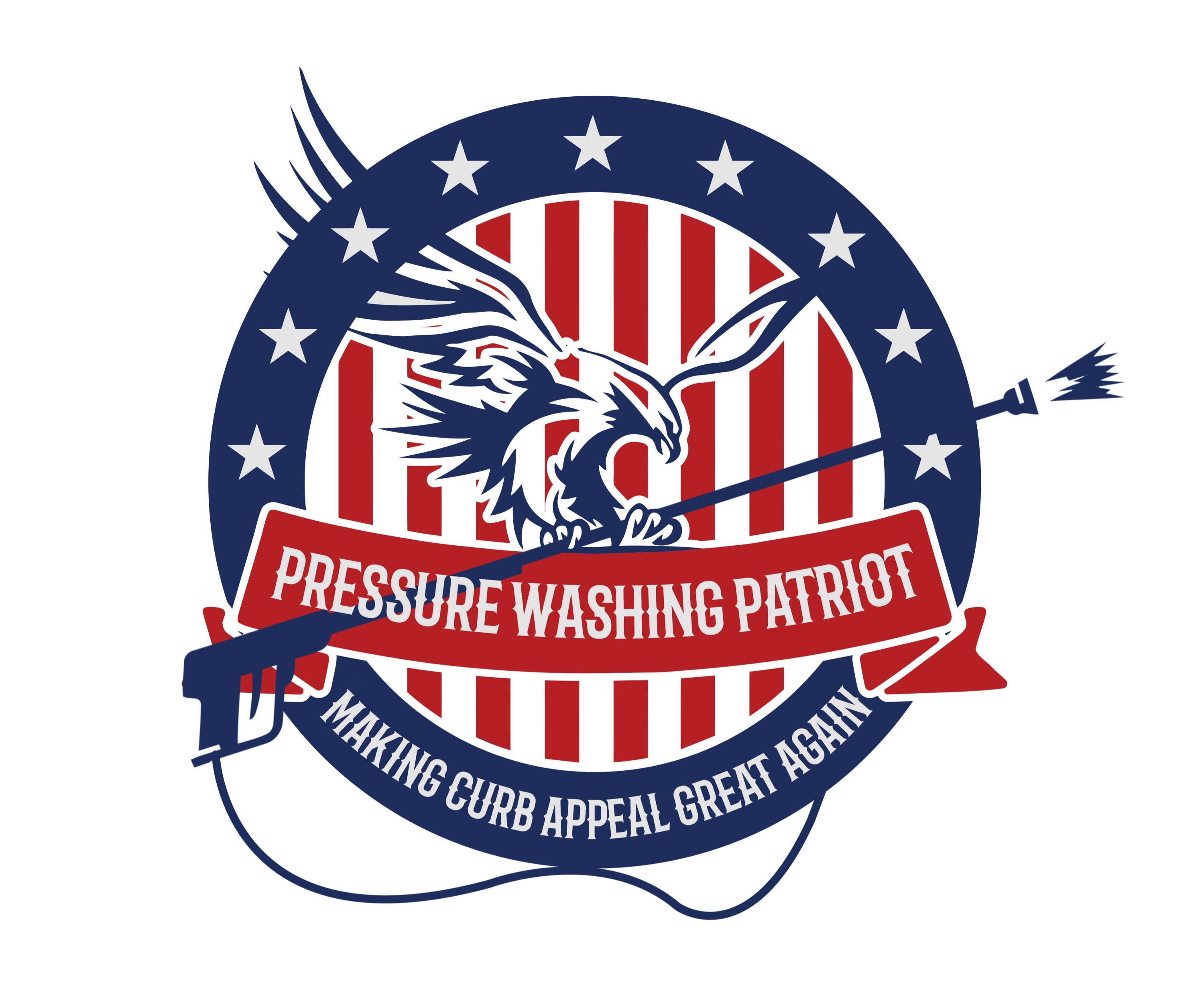 Pressure Washing Patriot Logo