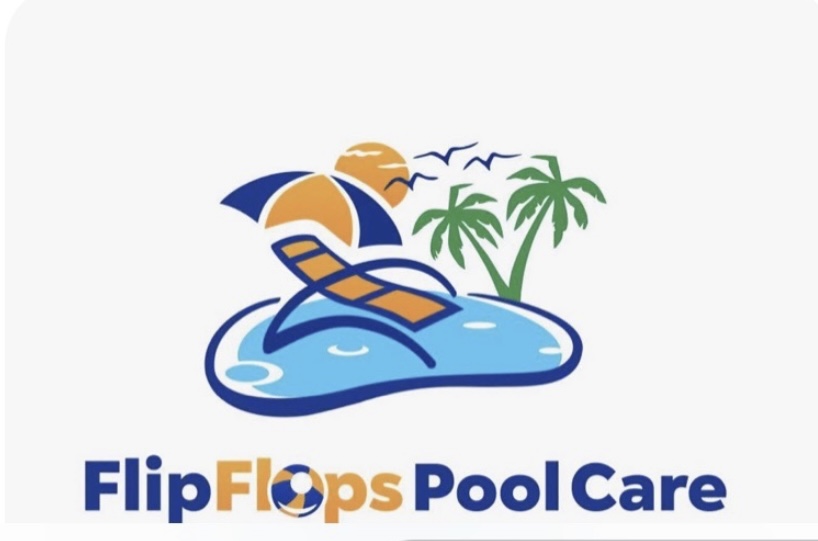 Flip Flops Pool Care Logo