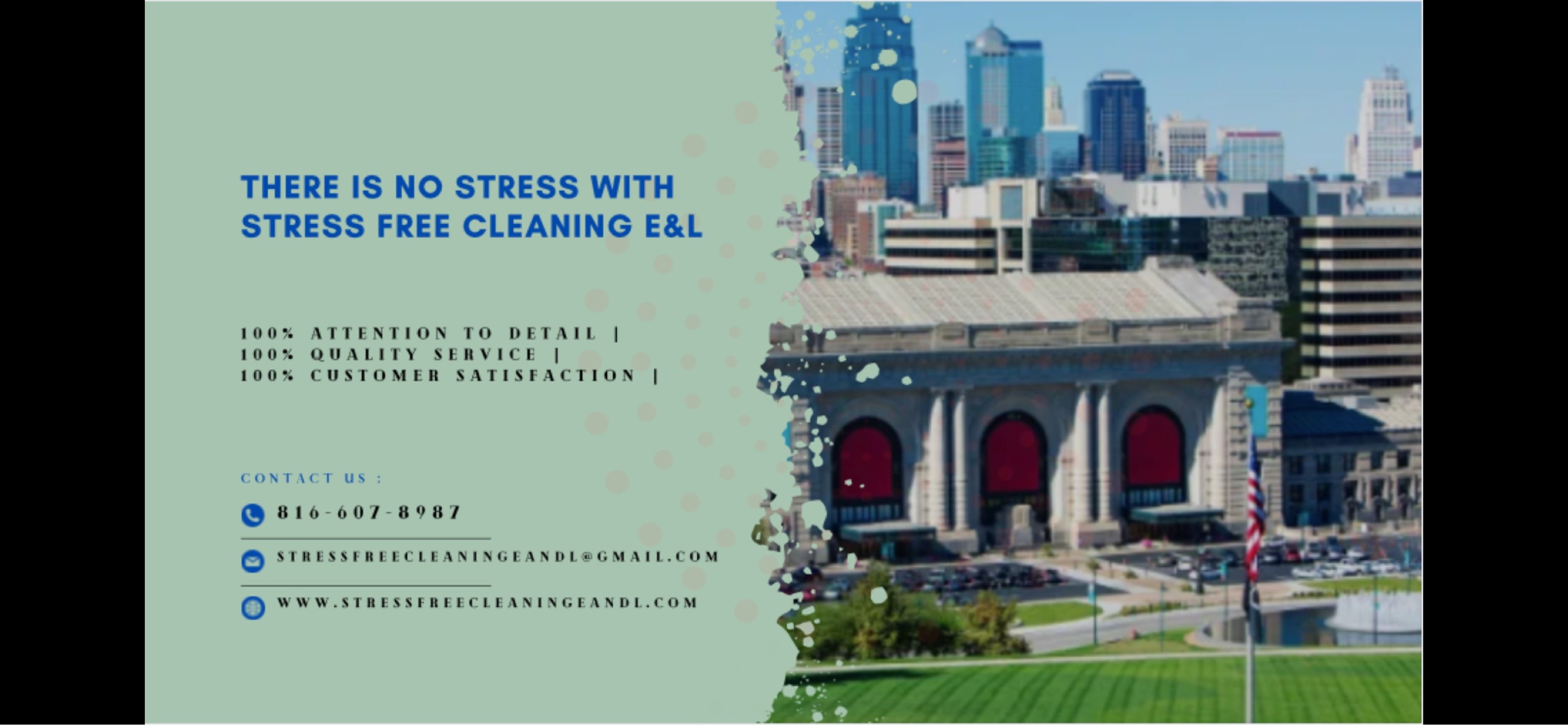 Stress Free Cleaning E&L Logo