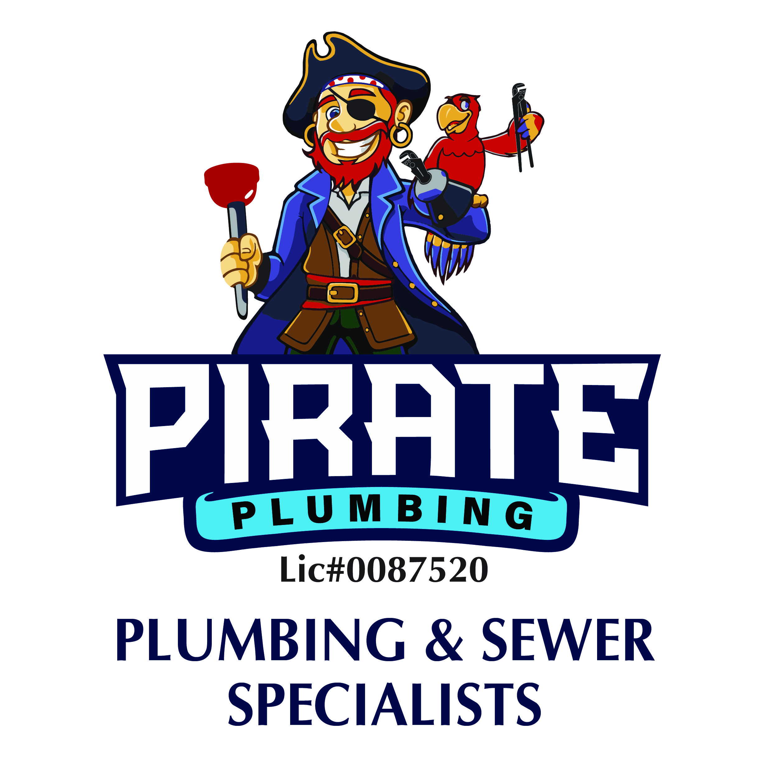 Pirate Plumbing Logo