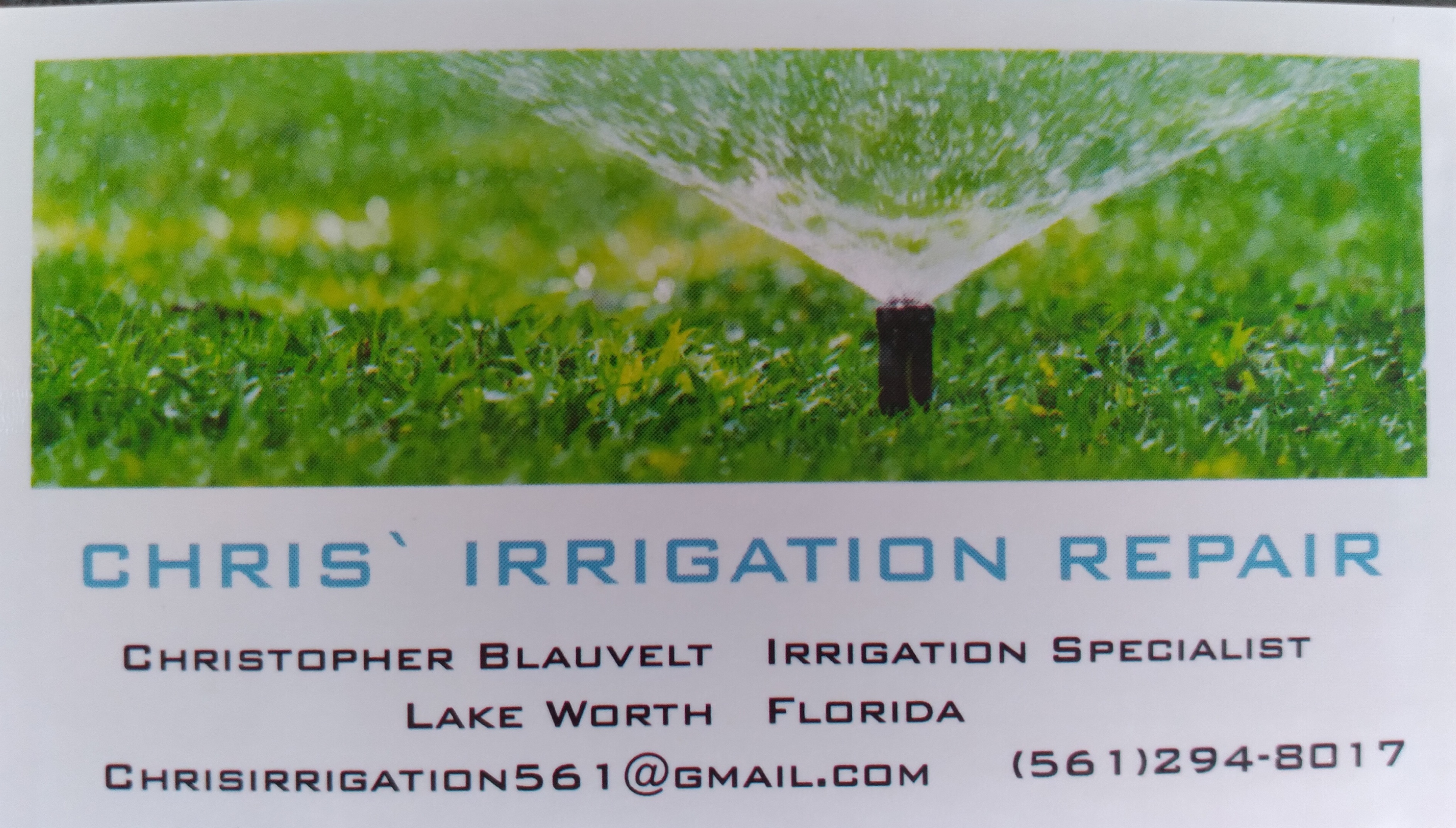 Chris Irrigation Repair Logo