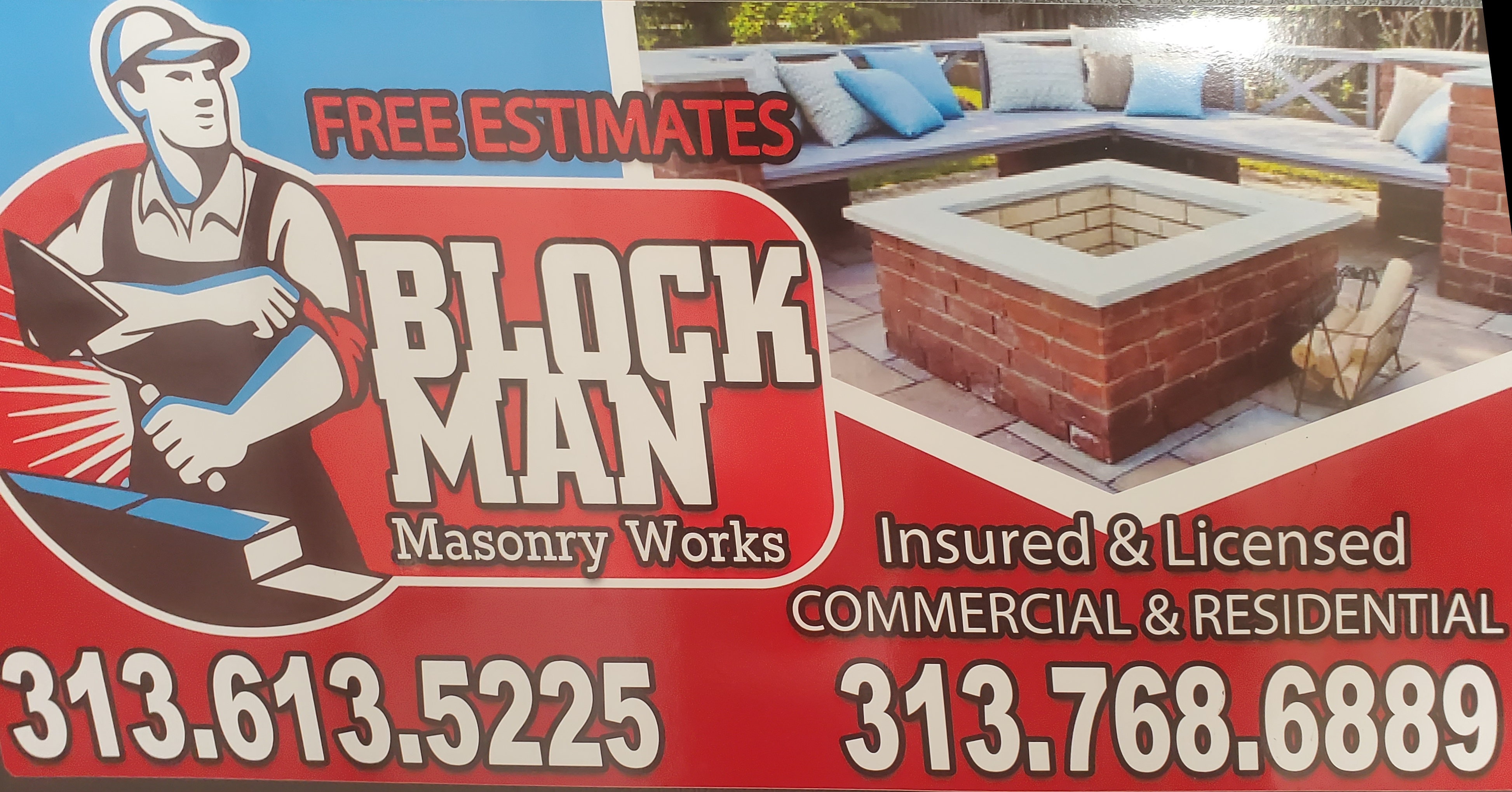 Blockman Masonry Logo